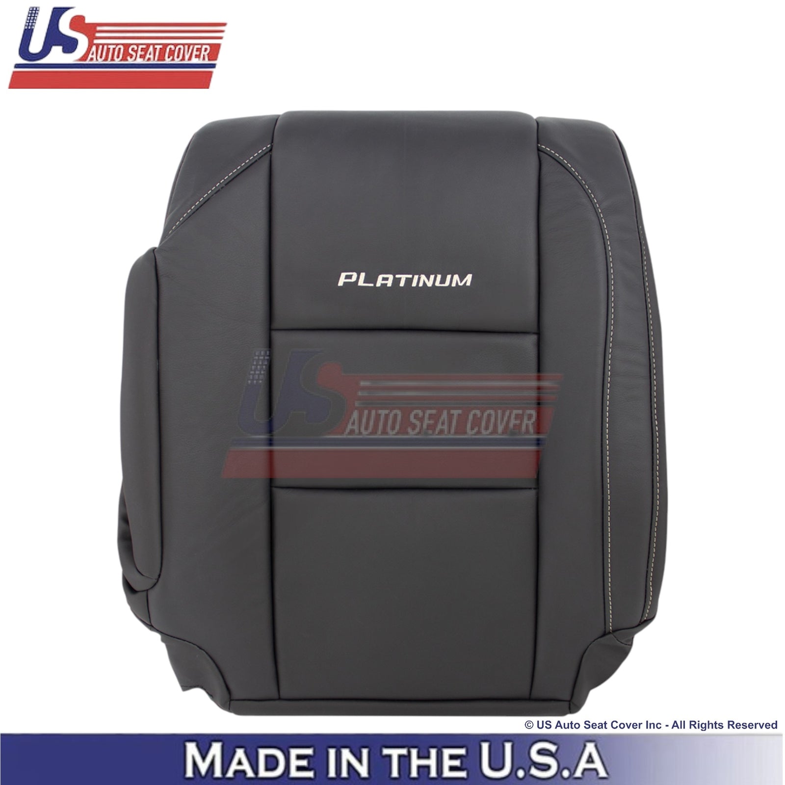 2010-2015 For Nissan Armada Platinum Genuine Leather Top Covers Dark Charcoal