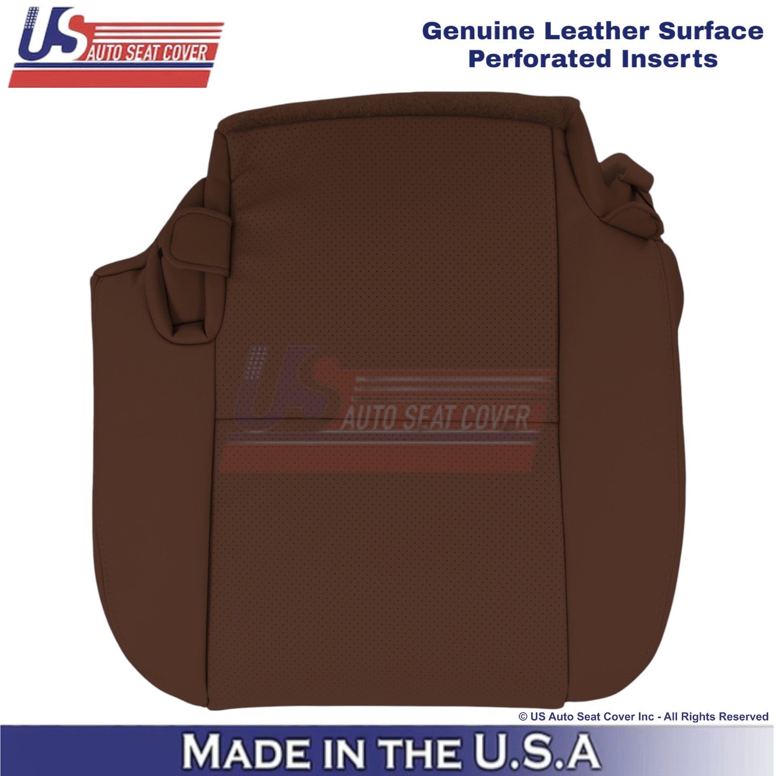 2010-2013 For Toyota Tundra Genuine Leather Perf Rear Left Bottom Cover Red Rock