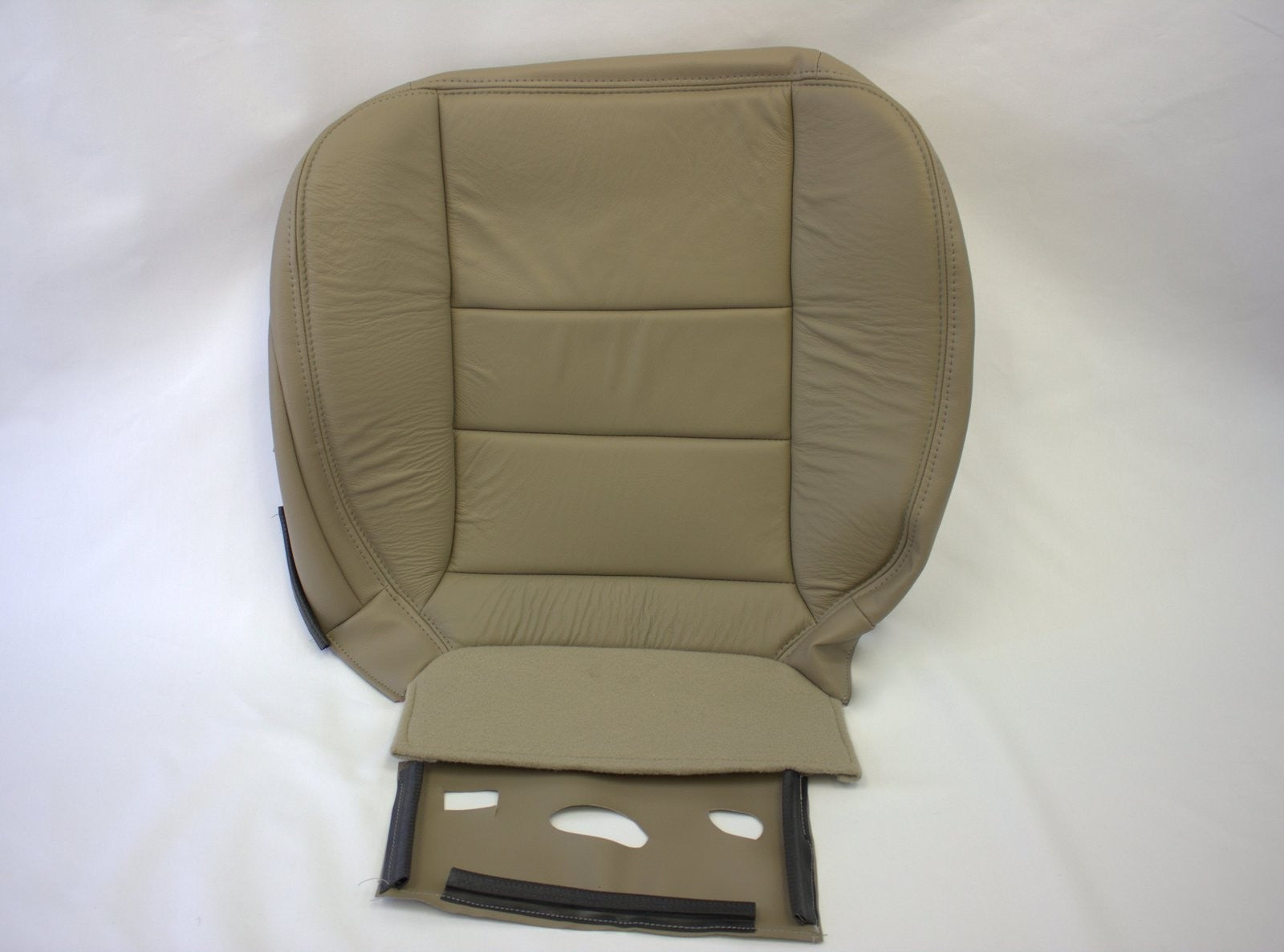 2002 to 07 Ford F250 350 Lariat EXTENDED CAB Driver Bottom & Top Seat Covers Tan