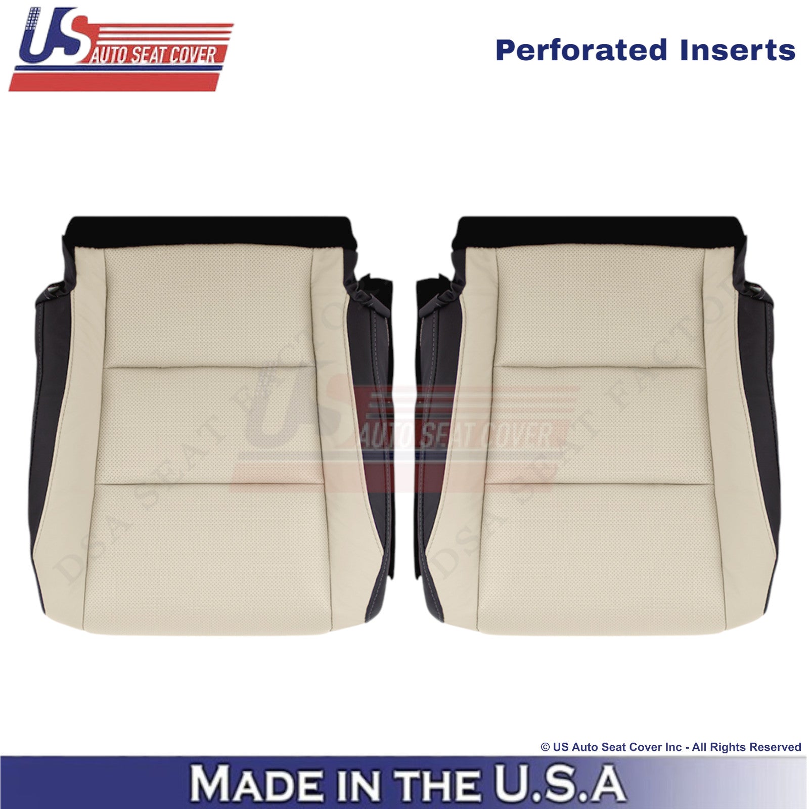 2016-2022 For Lexus RX350 RX450h Leather Front Driver Bottom Covers Parchment