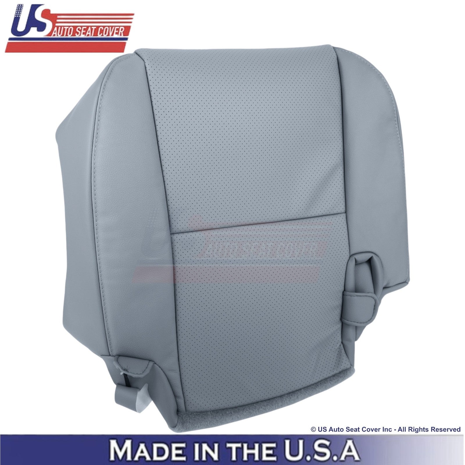 2007-2013 Fits Toyota Tundra Leather Perf. Rear Left Bottom Seat Cover Graphite