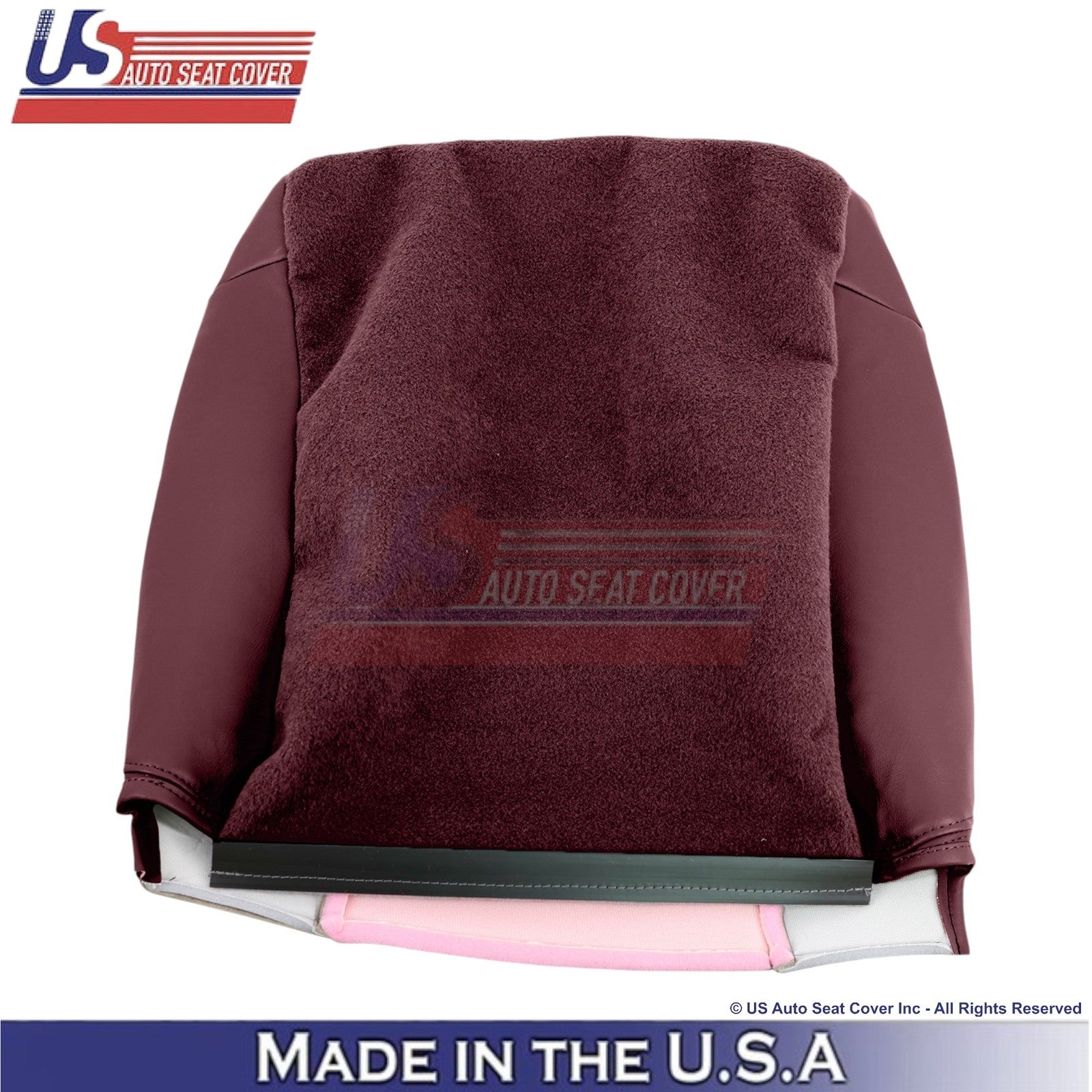 1995-1999 For Chevy Suburban Leatherette Front Top Replacement Covers Ruby Red