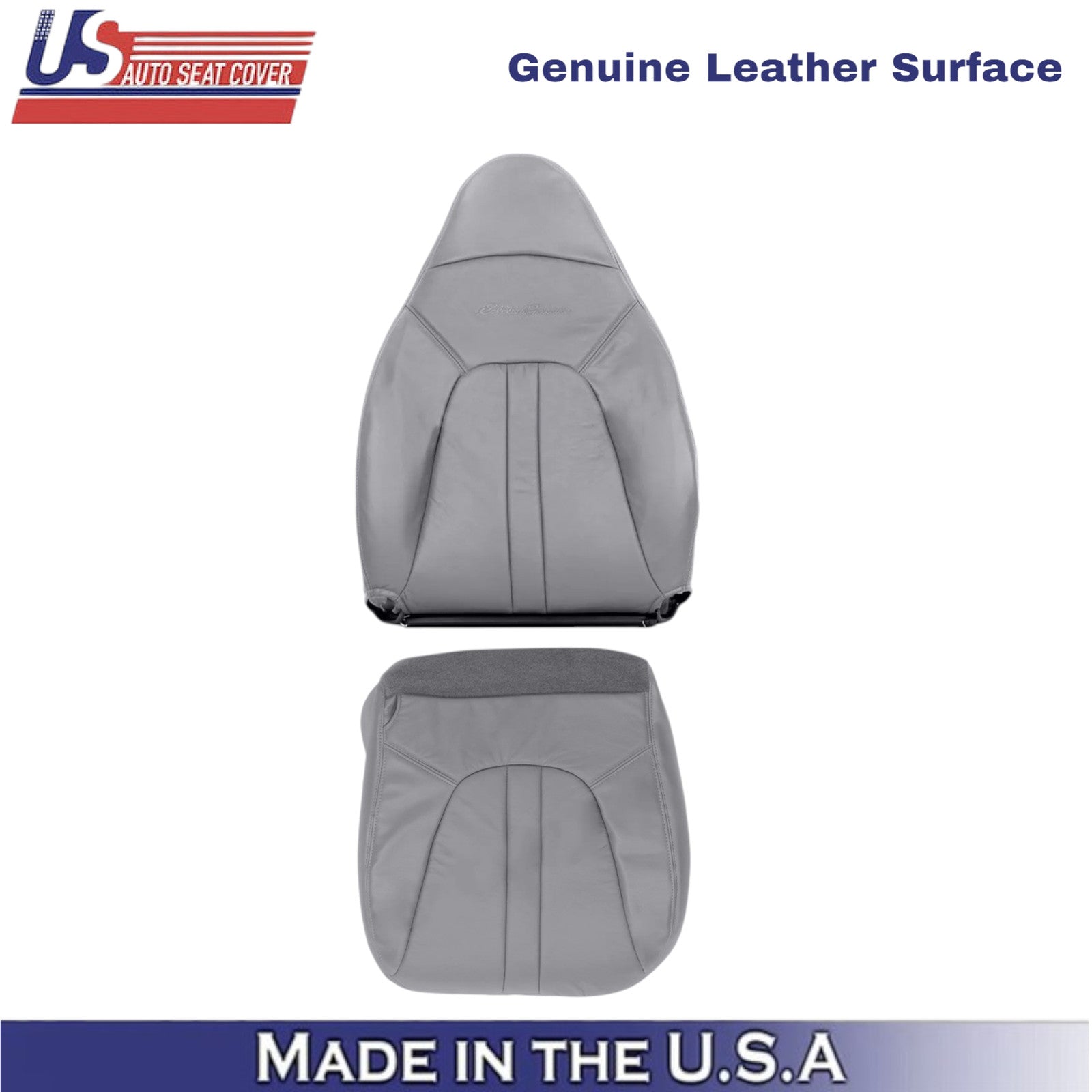 97-02 For Ford Expedition Eddie Bauer Leather Driver Side Covers Medium Graphite