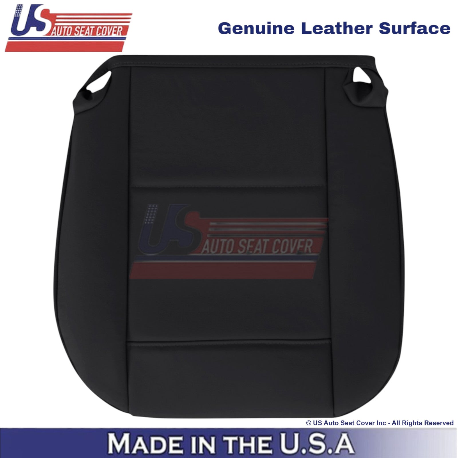 1998-2005 For BMW 3 Series E46 Genuine Leather Driver Bottom Seat Cover Black