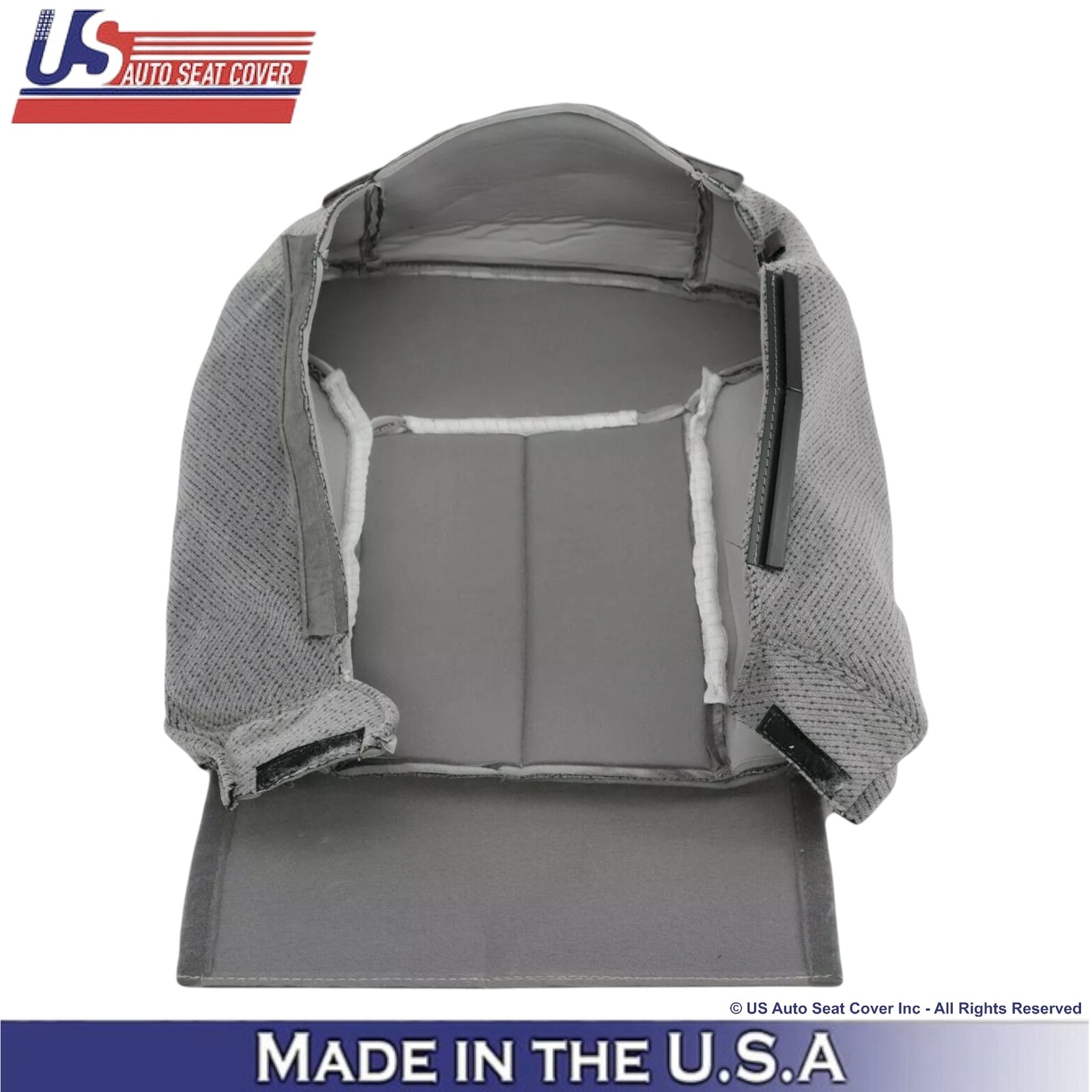 1995-999 For Chevy Silverado 1500 2500 3500 Cloth Drive Bottom Seat Cover Gray