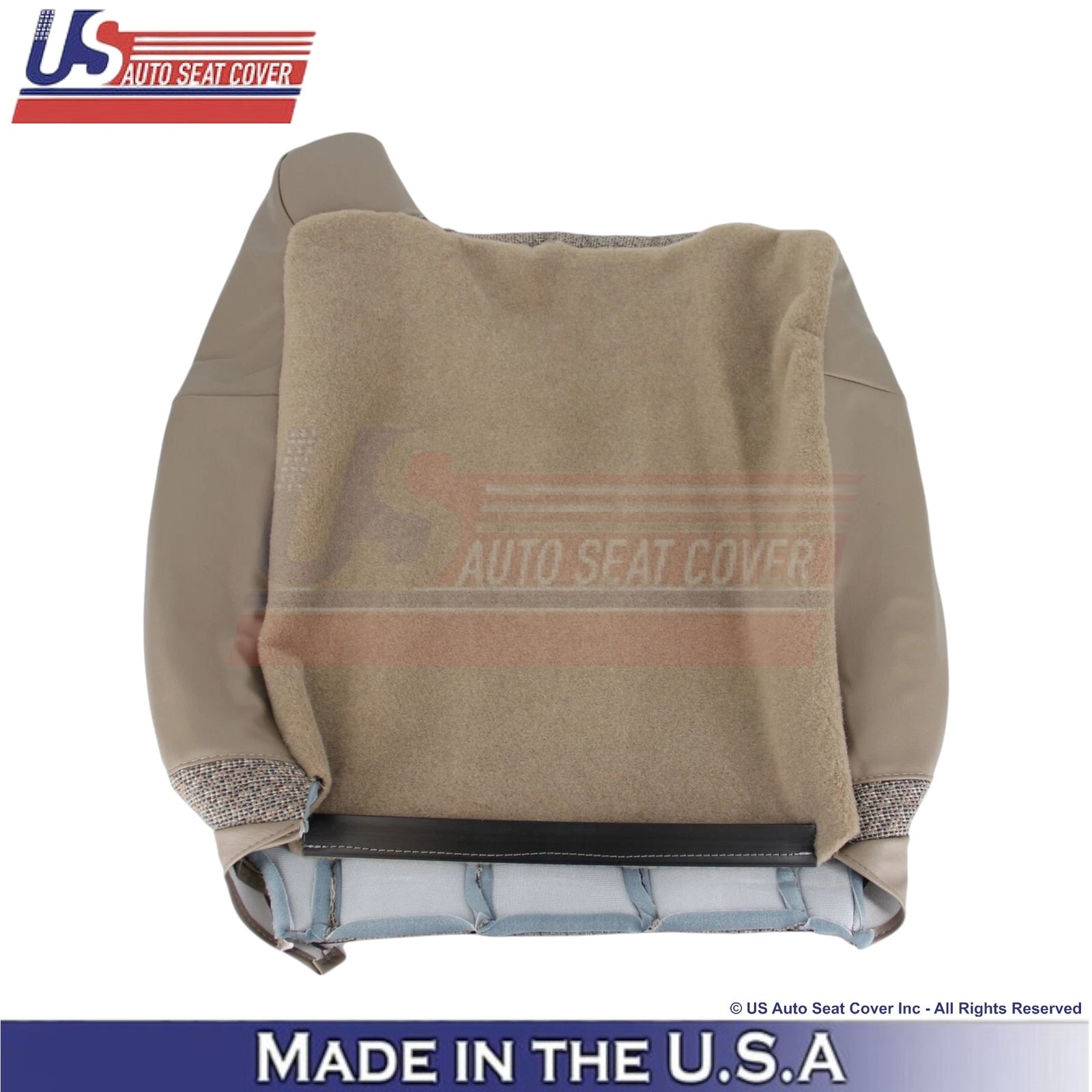 1999-2002 For Chevy Silverado WT Cloth Driver Side Seat Covers Med. Neutral Tan