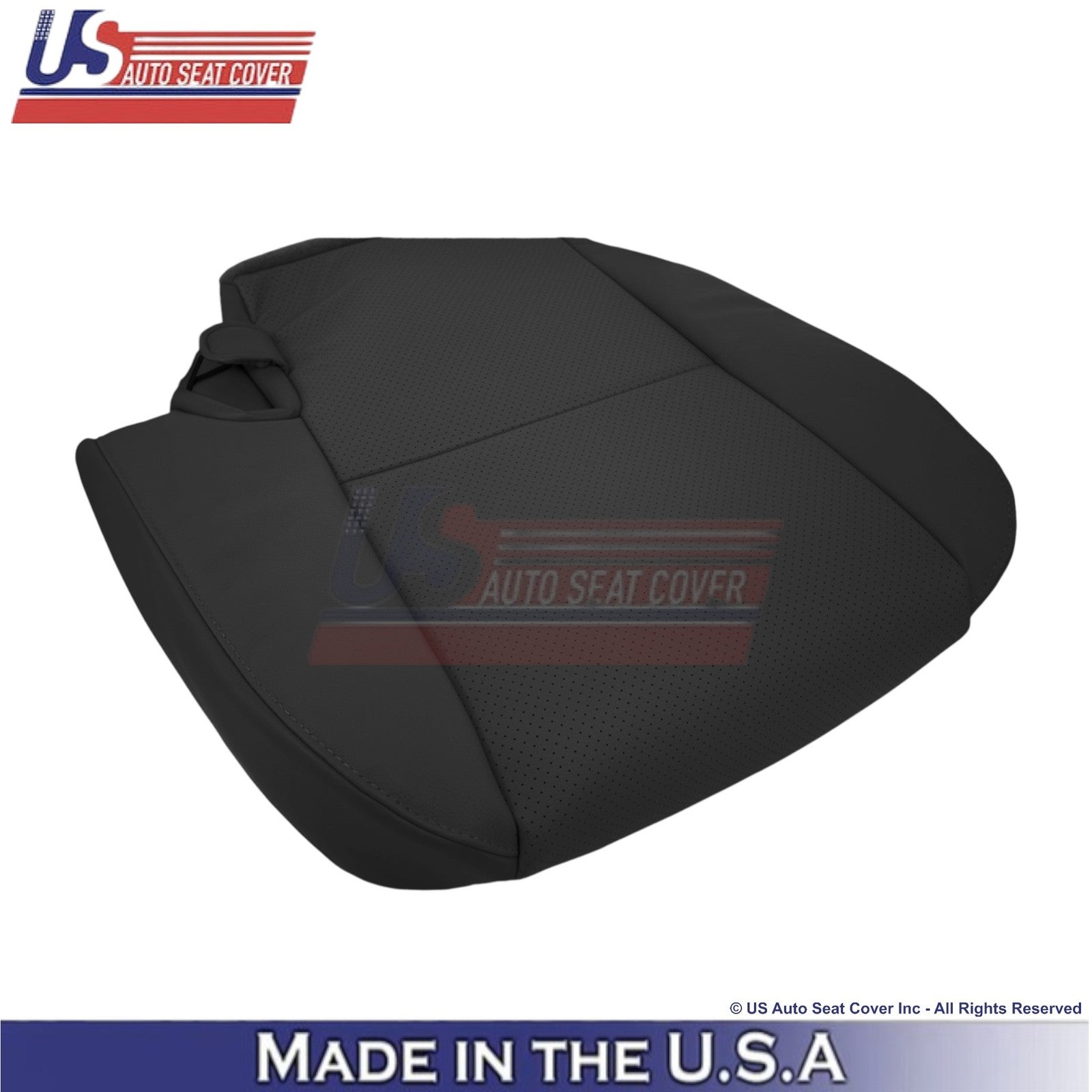 2010-2013 Fits Toyota Tundra Leather Perf. Rear Bottom Replacement Covers Black