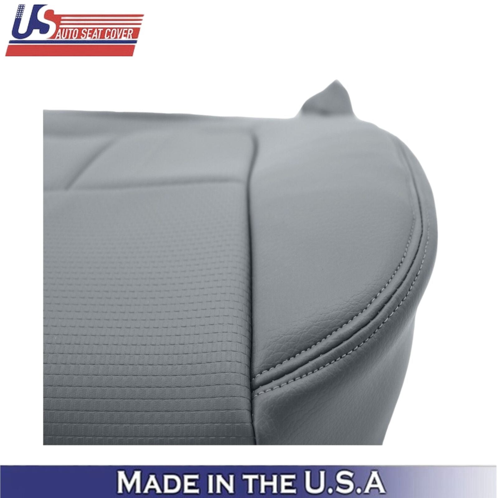 2011-2016 For Ford F250 F350 XL Work Truck Leatherette Front Bottom Covers Gray