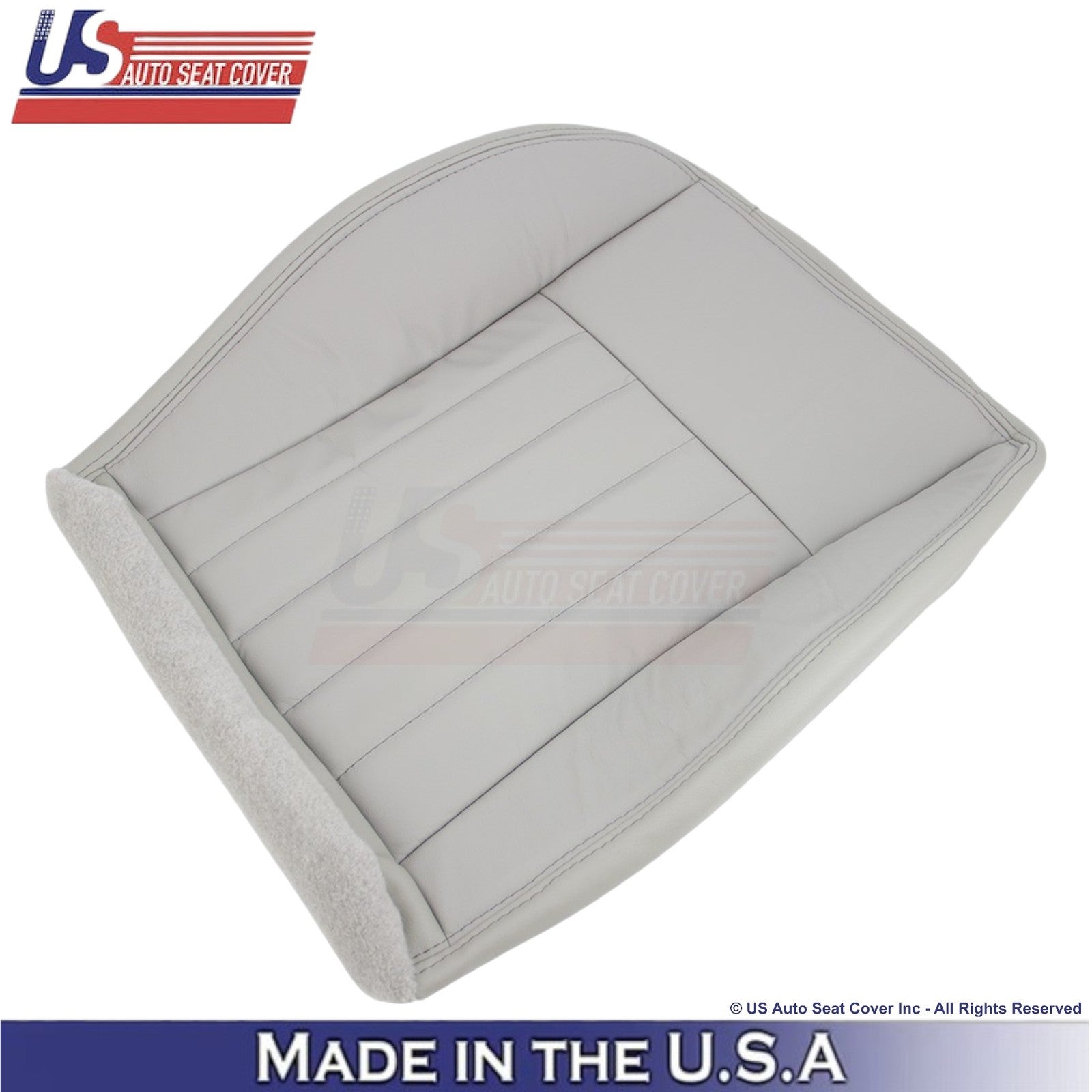 2005-2007 Fits Jeep Liberty Limited Front Genuine Leather Covers Light Graystone