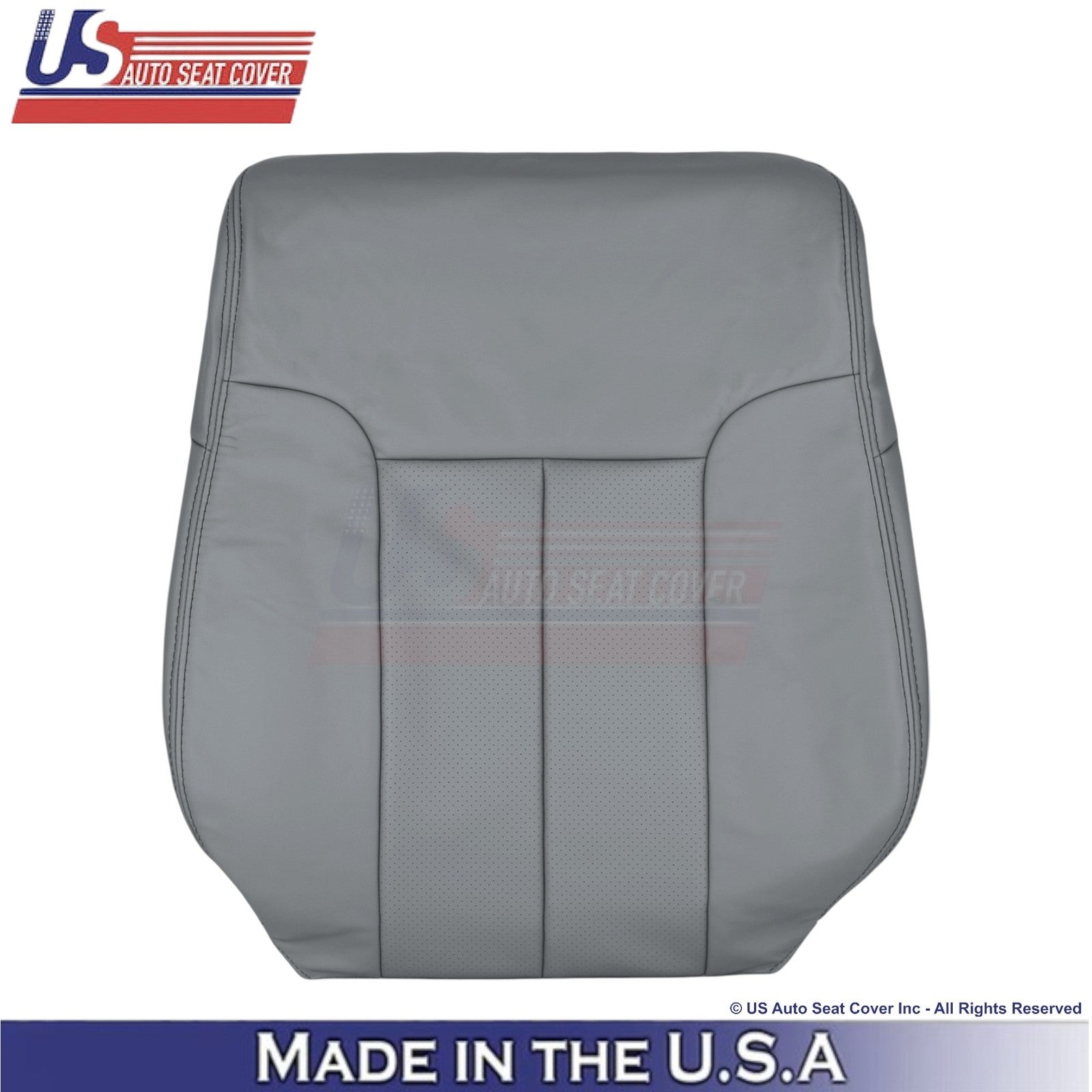 2011-2014 Fits Ford F150 Lariat Leatherette Perf. Front Replacement Covers Steel