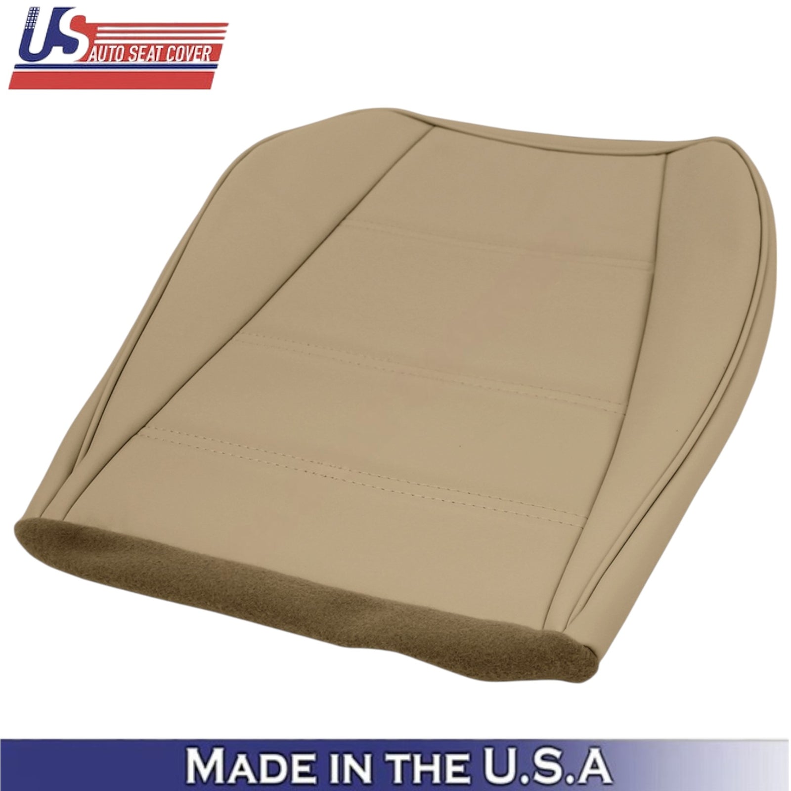 1999-2004 For Ford Mustang V6 Leatherette Front Bottom Covers Medium Parchment