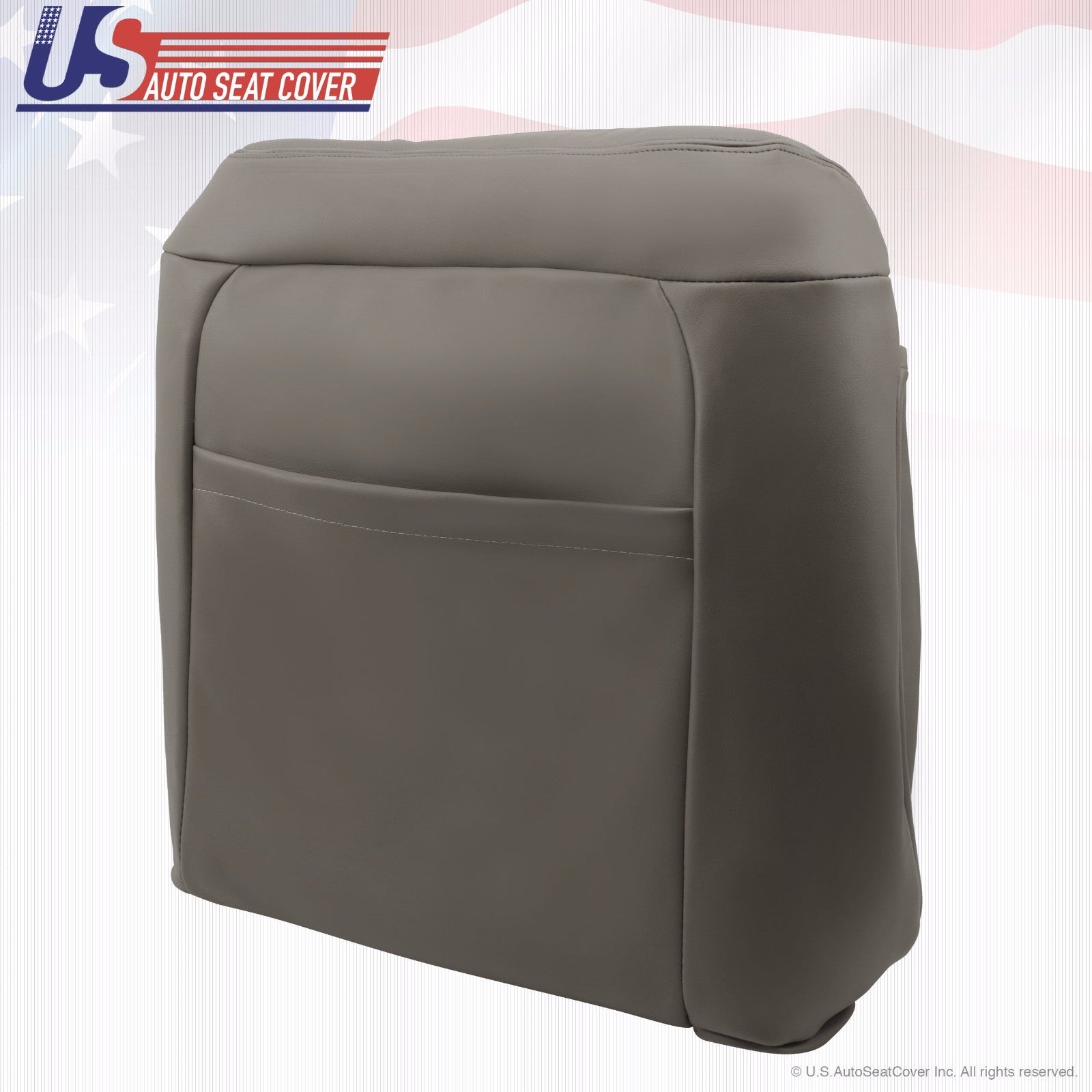 for a 1995 to 1999 Chevy C/K 1500 front Lean Back Leather Replacement in Gray