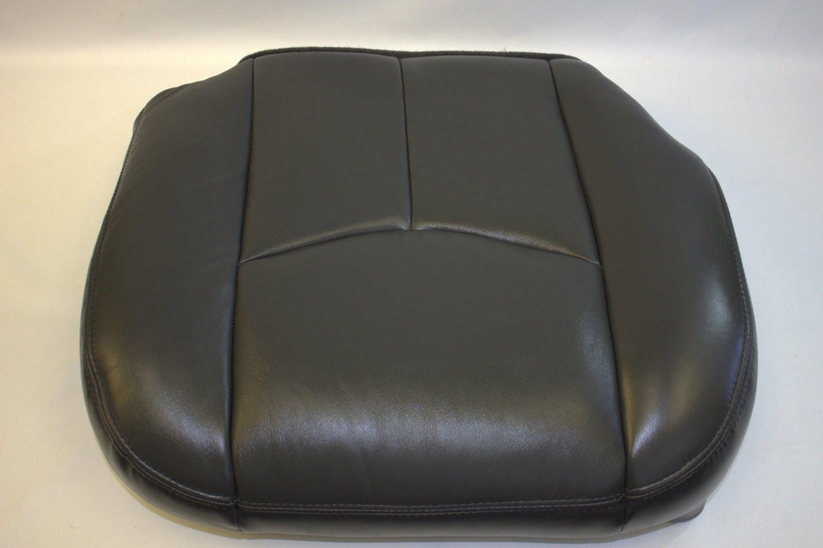 2003 To 2006 GMC Sierra Passenger Bottom Leather Seat Cover Dark Pewter