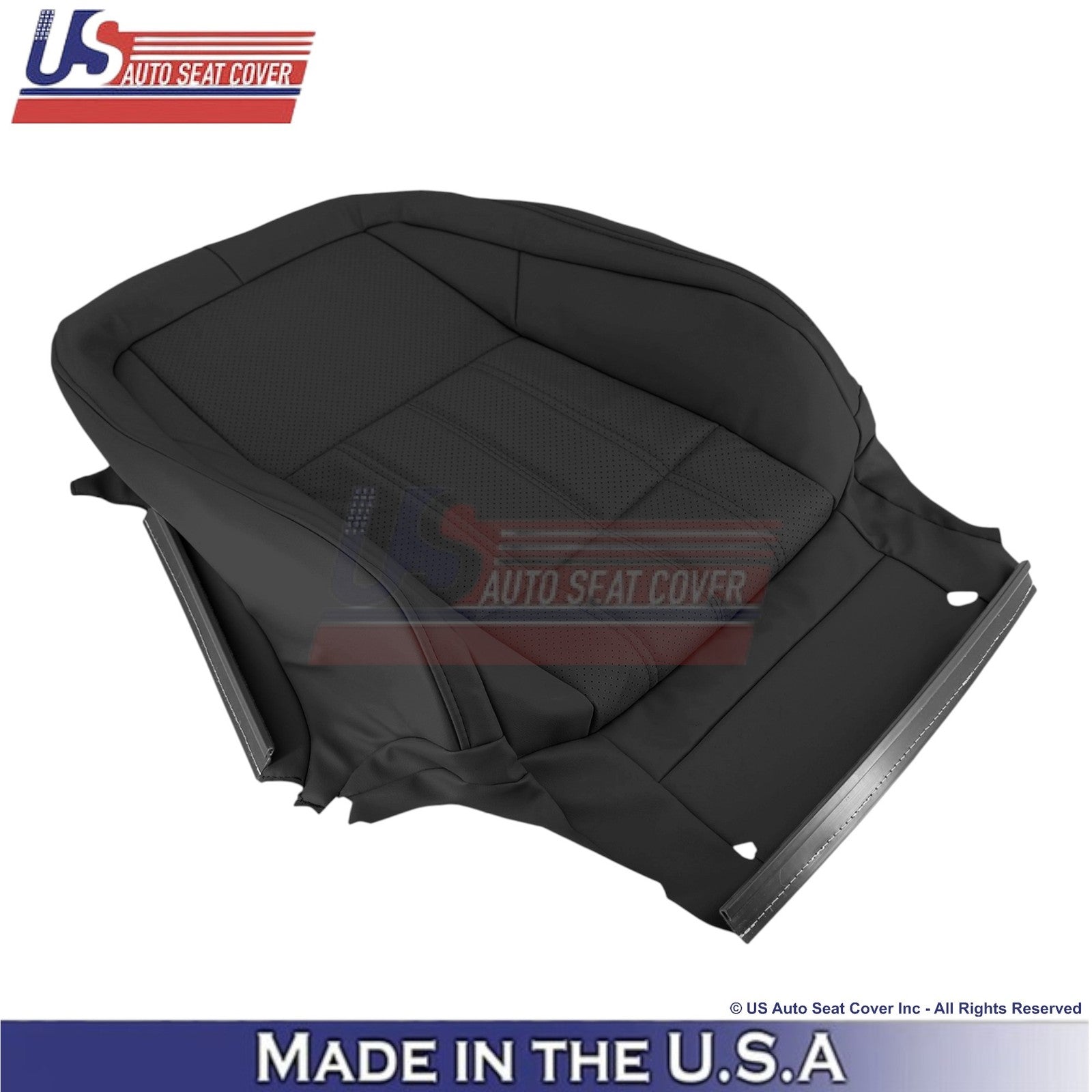 2016-2018 Fits Lexus ES 350 Leather Perf. Front Replacement Seat Covers Black