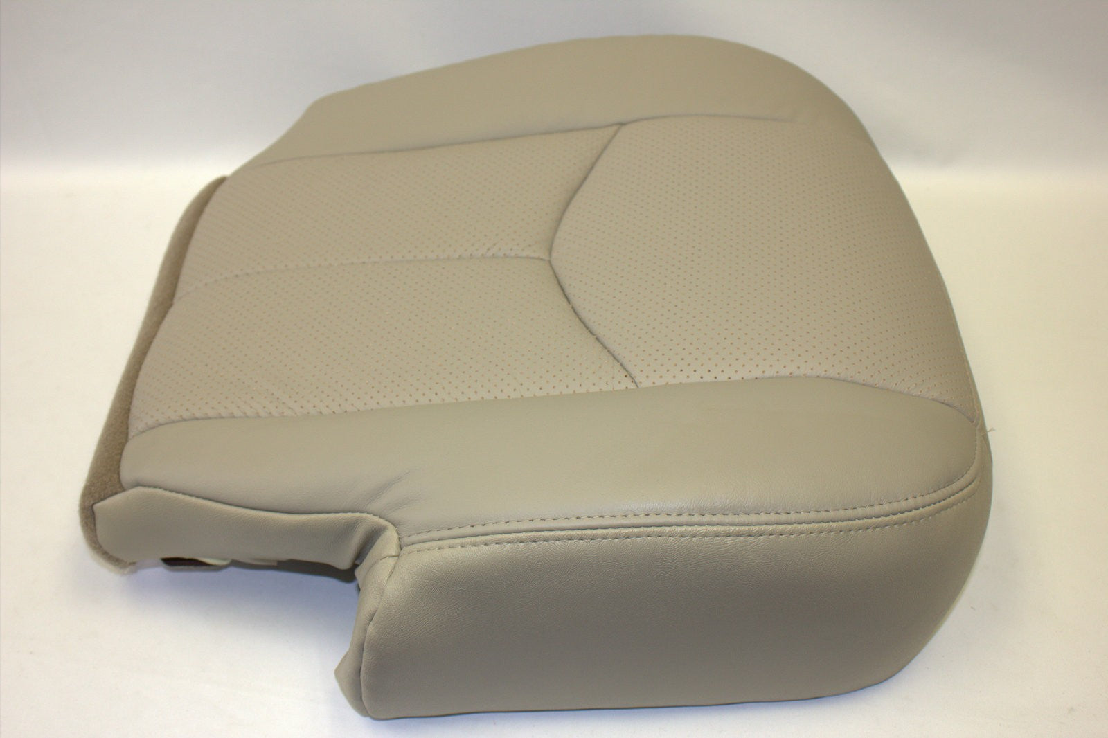 2005 2006 Cadillac Escalade Driver and Passenger Bottom Leather Seat Cover Tan