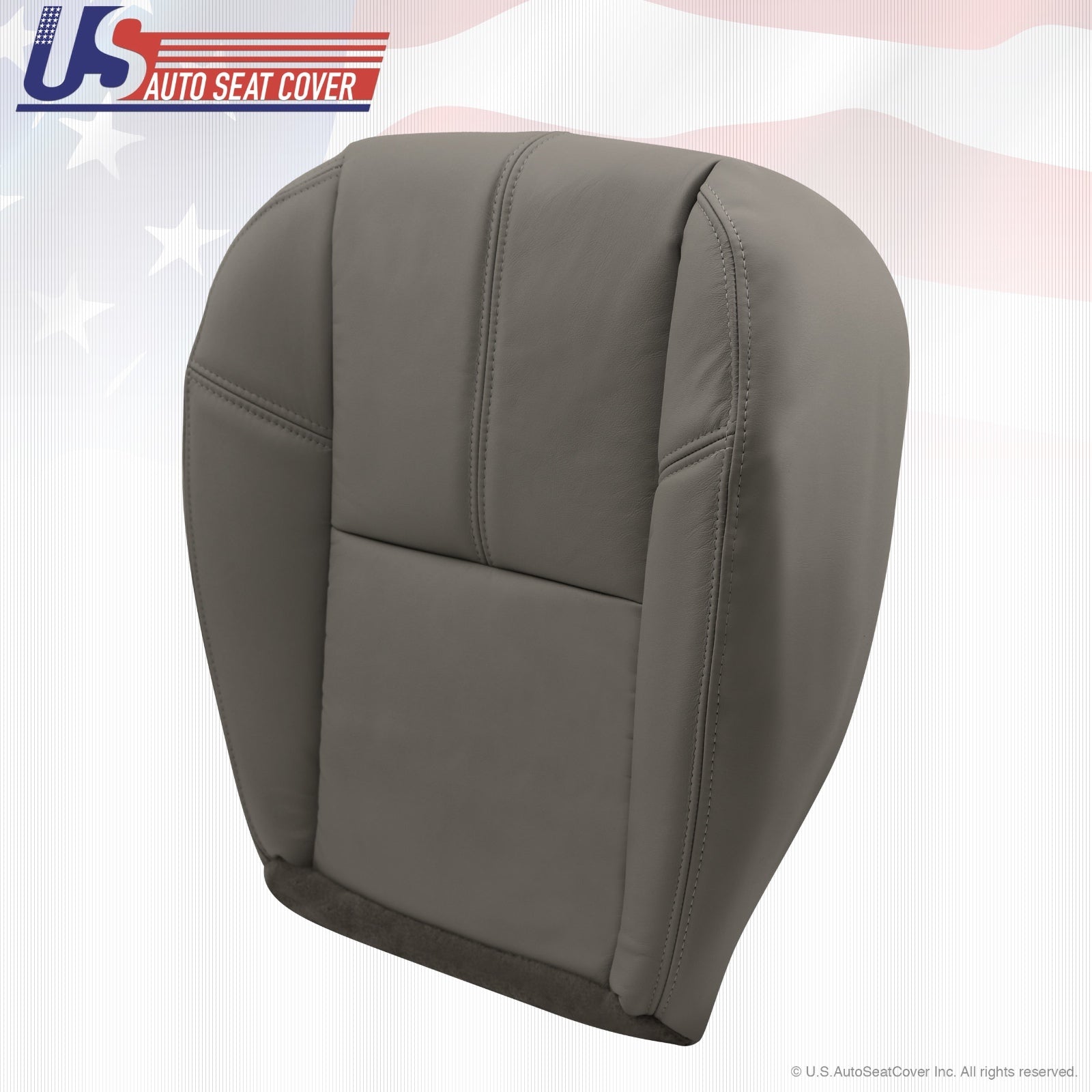 2007 to 2014 Fits GMC Sierra Work Truck Driver Bottom Synthetic Seat Cover Gray