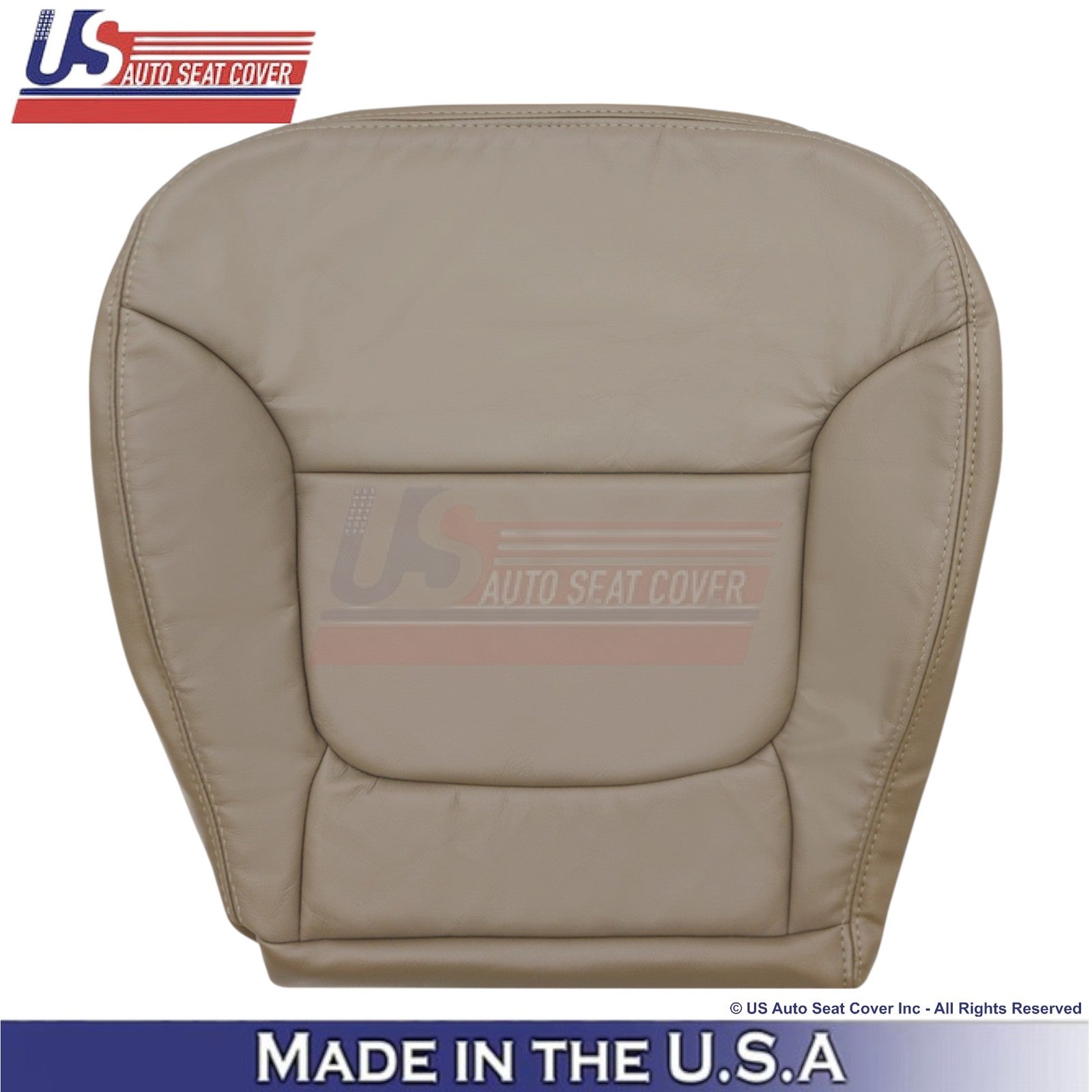 2001-2004 Fits Toyota Tundra Front Bottom Genuine Leather Replacement Covers Oak