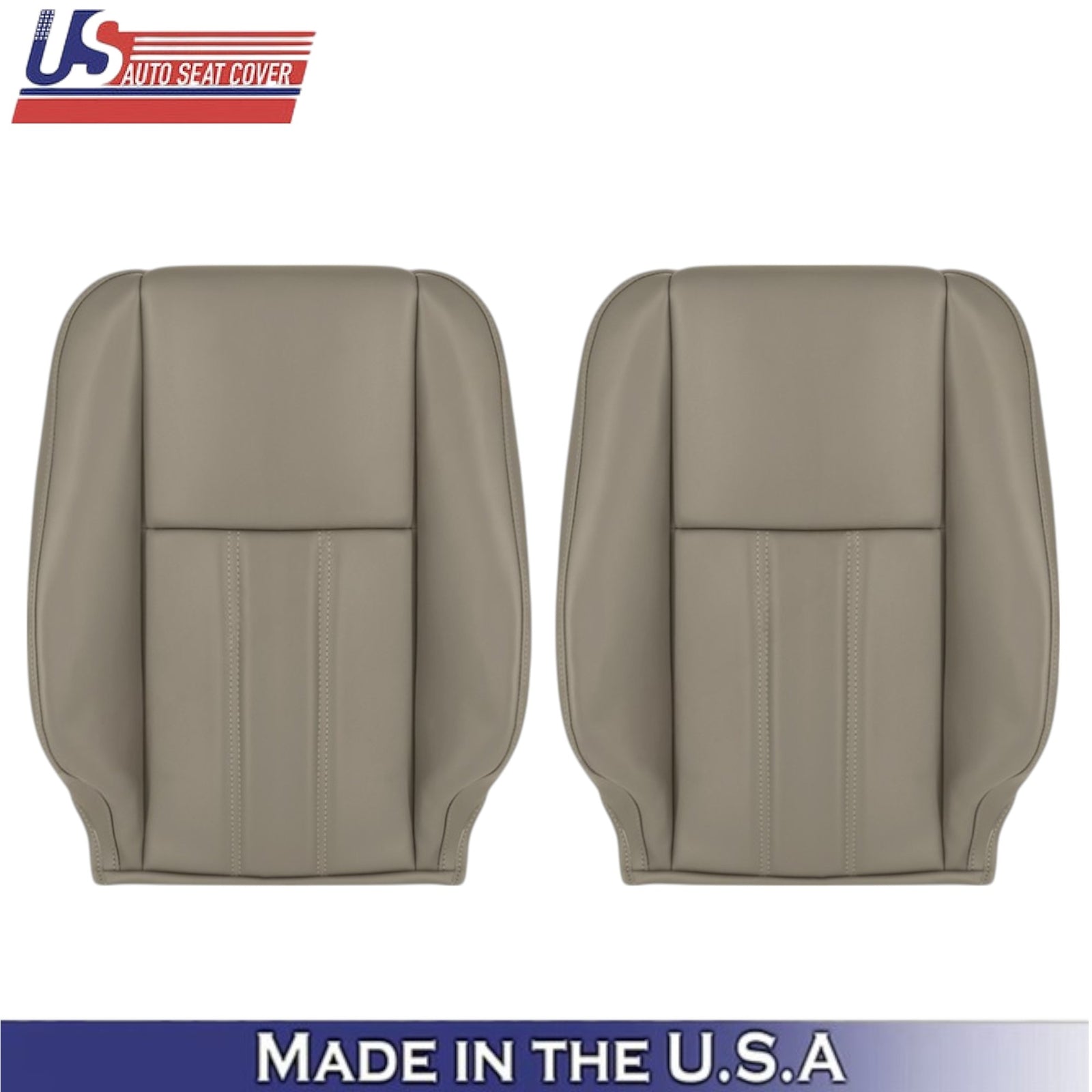 2008-2016 For Chrysler Town & Country Leatherette Front Top Covers Beige