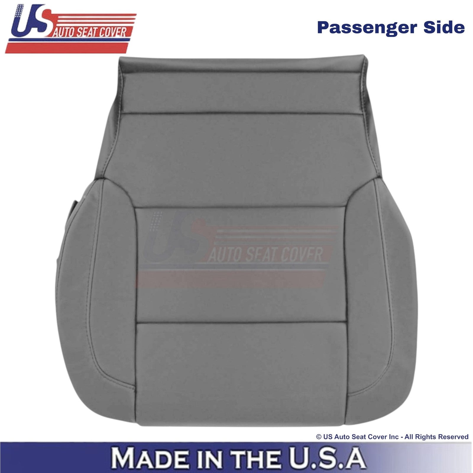 2014-2019 For Chevy Silverado 1500 LT LS Leatherette Passenger Bottom Cover Gray
