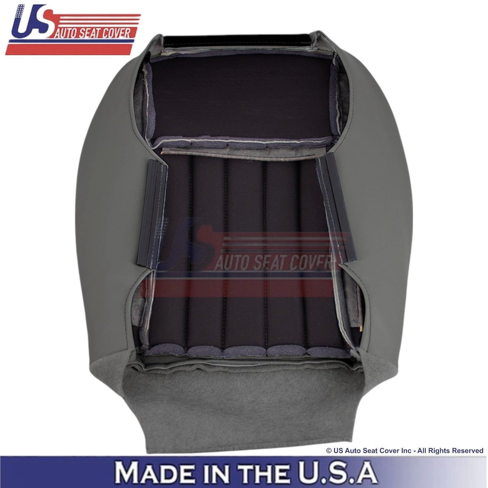 2005-2007 Fits Jeep Liberty Limited Bottom Genuine Leather Seat Covers Lt. Slate