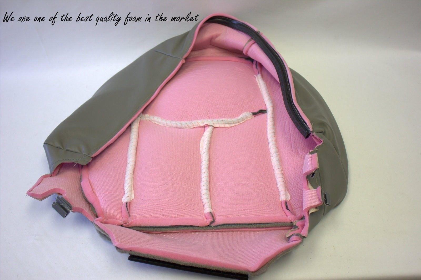 2003 2004 2005 2006 GMC Yukon Driver Bottom Leather Seat Cover Pewter 