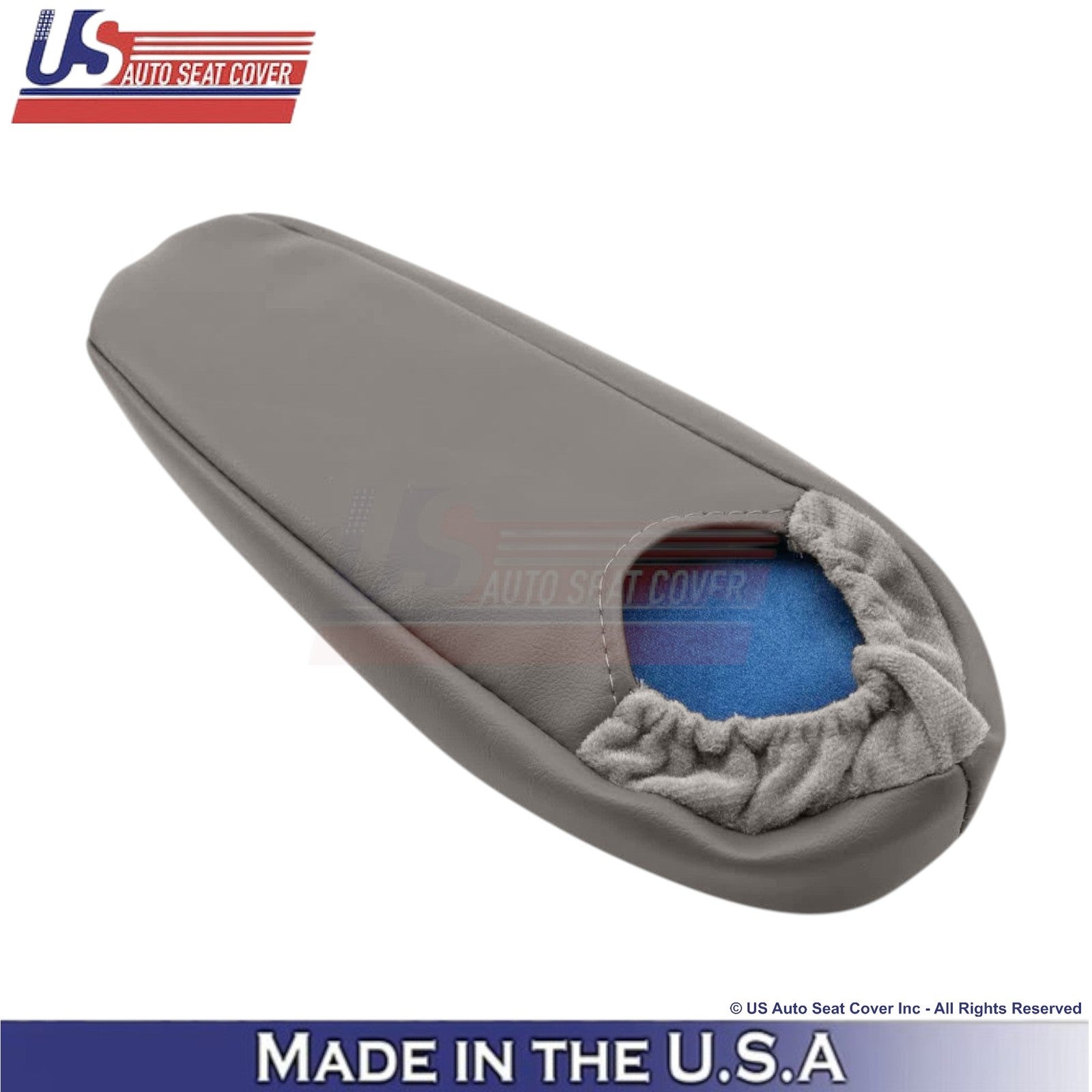 2000-2001 For Ford Excursion Genuine Leather Front Armrest Covers Med. Graphite