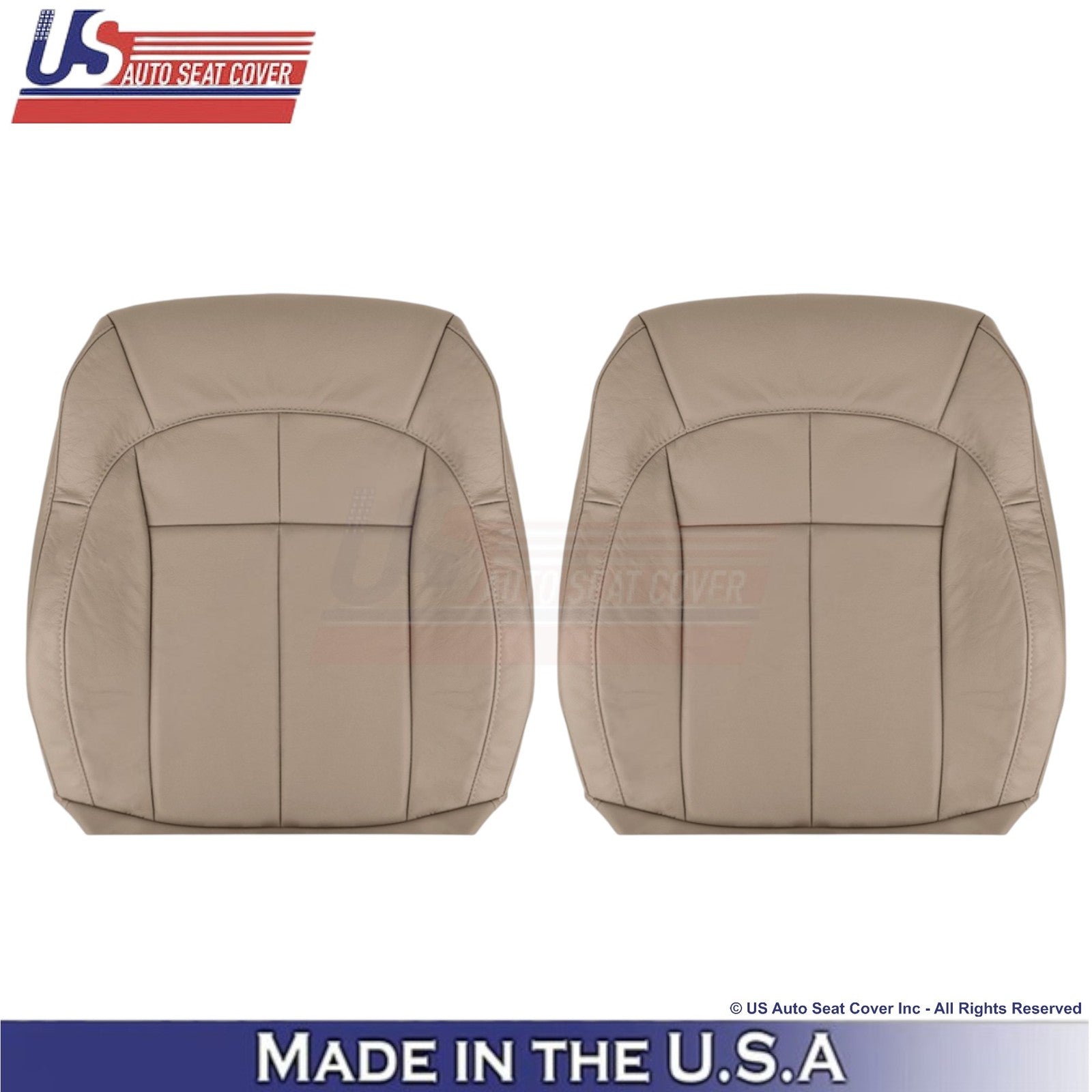 2001-2004 For Jeep Grand Cherokee Leatherette Front Seat Covers Sandstone Beige