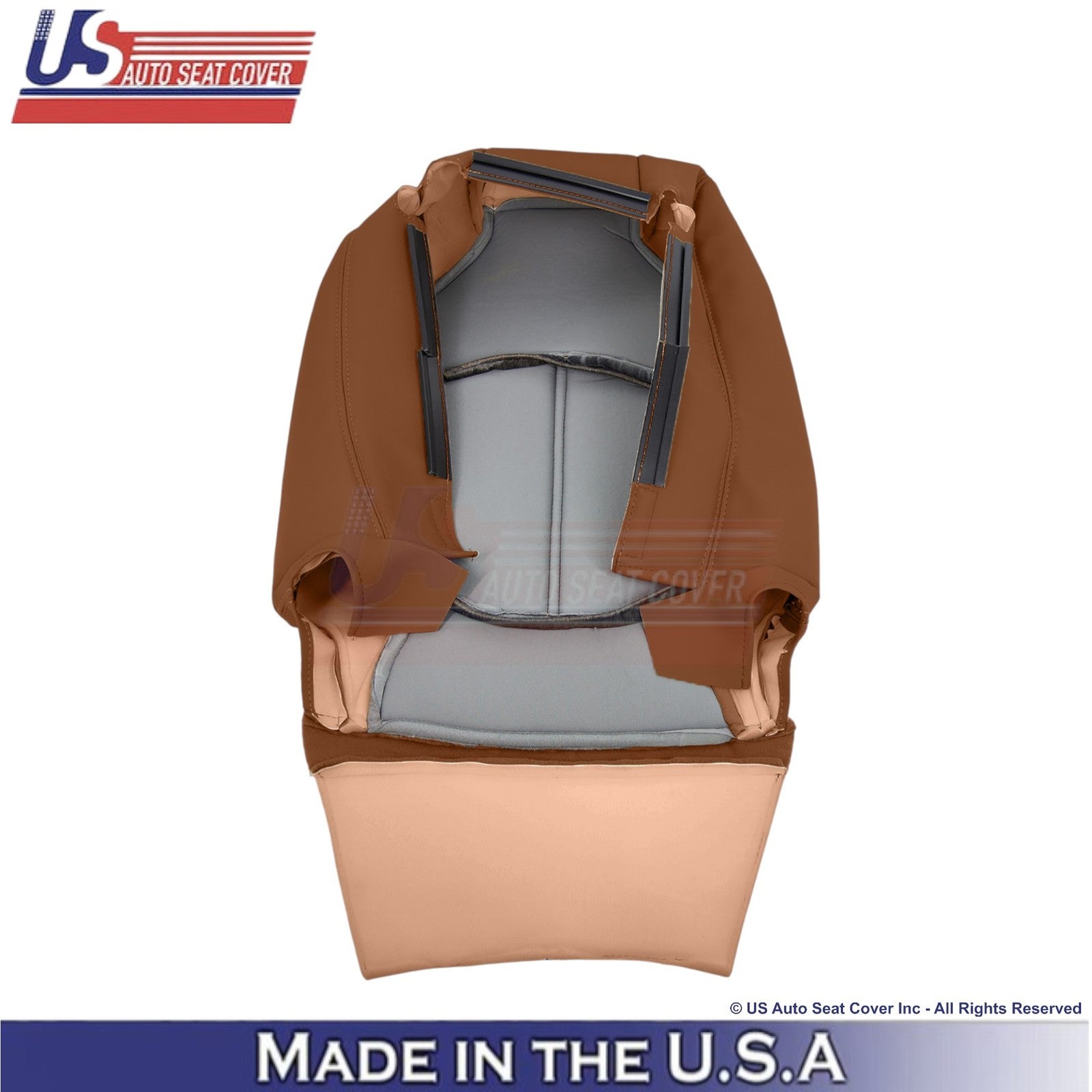 2015-2017 Fits Chevy Traverse Leatherette Passenger Top Seat Cover Saddle Up
