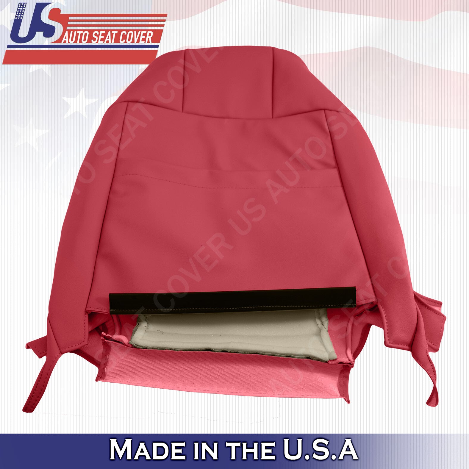2005 2006 2007 2008 2009 Fits Ford Mustang PASSENGER Top Leather Seat Cover Red