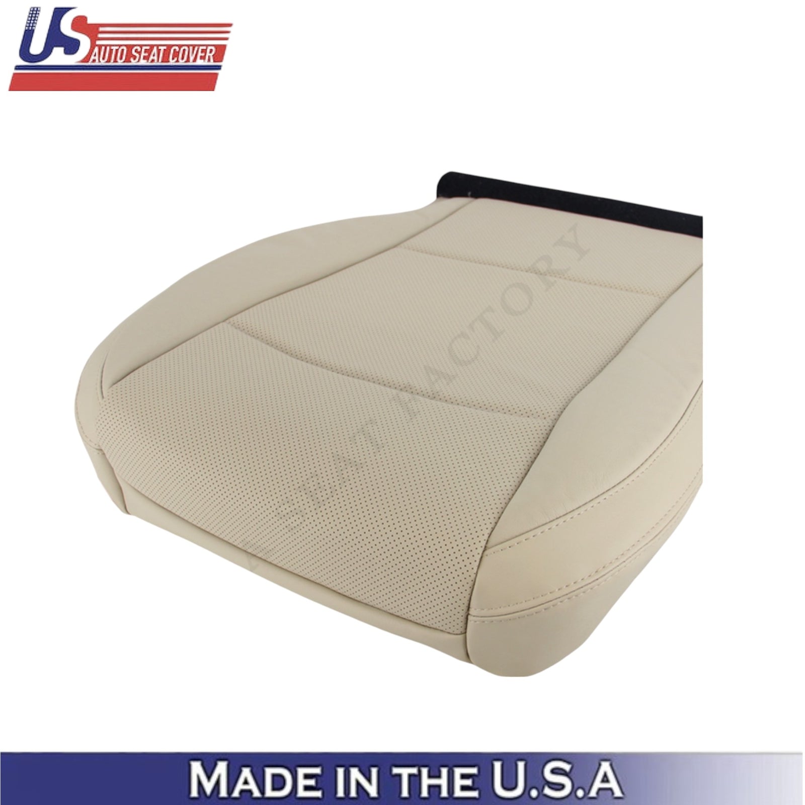 2015-2017 For Subaru Outback Leatherette Driver Bottom Seat Cover Warm Ivory