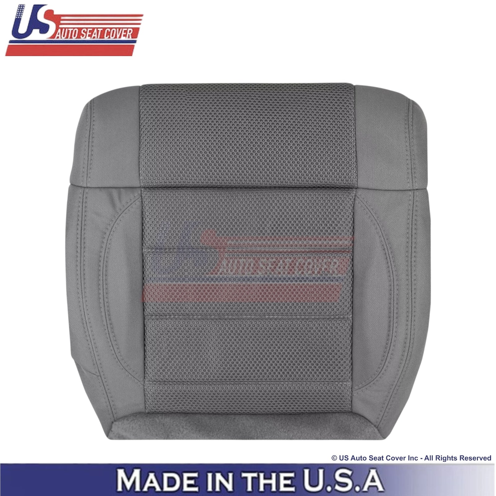 2007 For Jeep Wrangler Rubicon Sahara Cloth Driver Bottom Seat Cover Med. Slate
