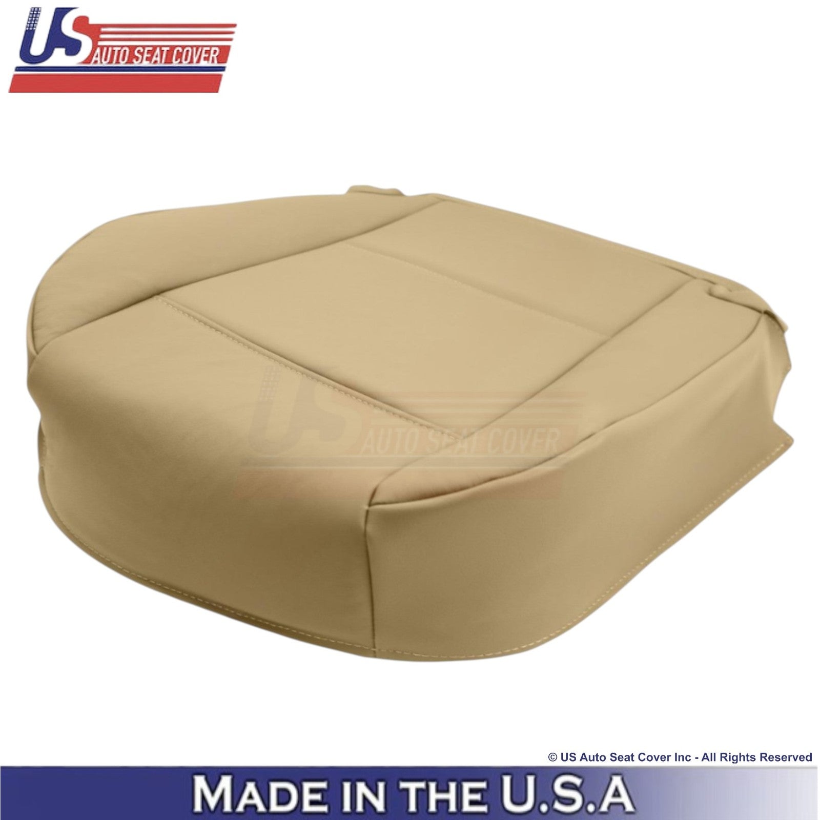 1998-2005 For BMW 3 Series E46 Genuine Leather Front Bottom Seat Covers Beige