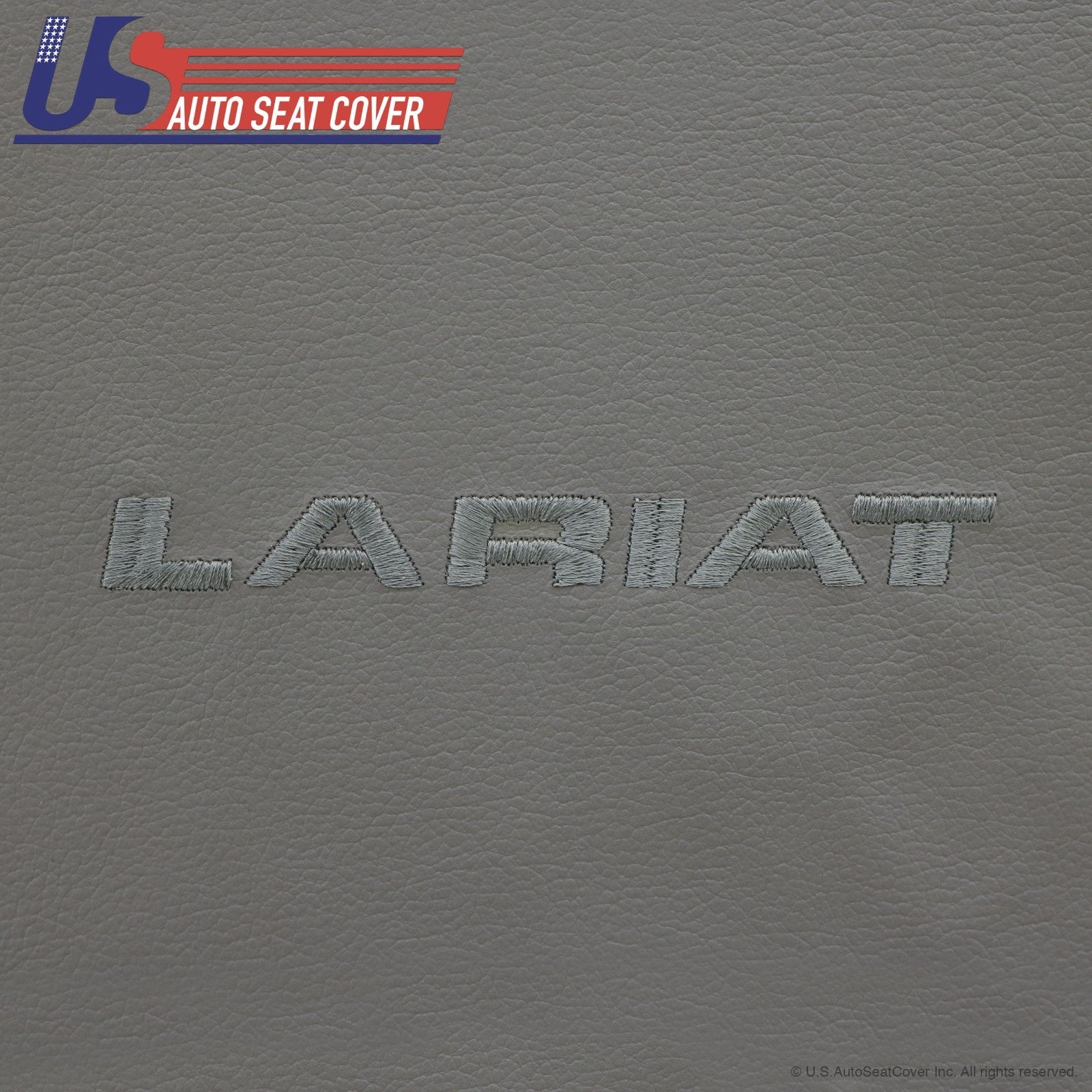 2002 2003 Ford F250 350 Driver Top Lean Back Replacement Leather Seat Cover Gray