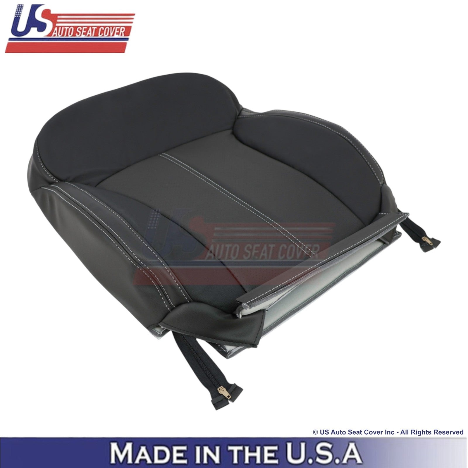 2017-2018 Fits Subaru Forester Touring Genuine Leather Front Seat Covers Black