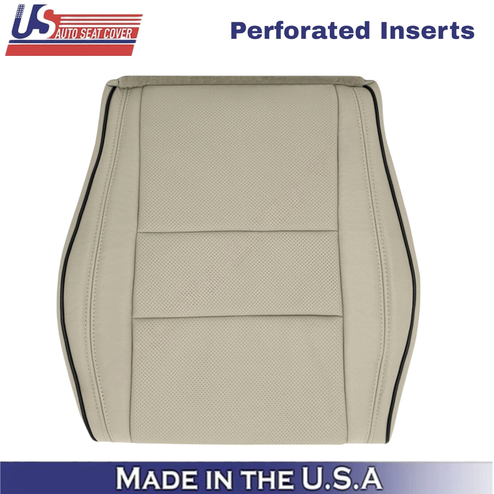 2011-2021 For Jeep Grand Cherokee Leatherette Driver Bottom Seat Cover Tan