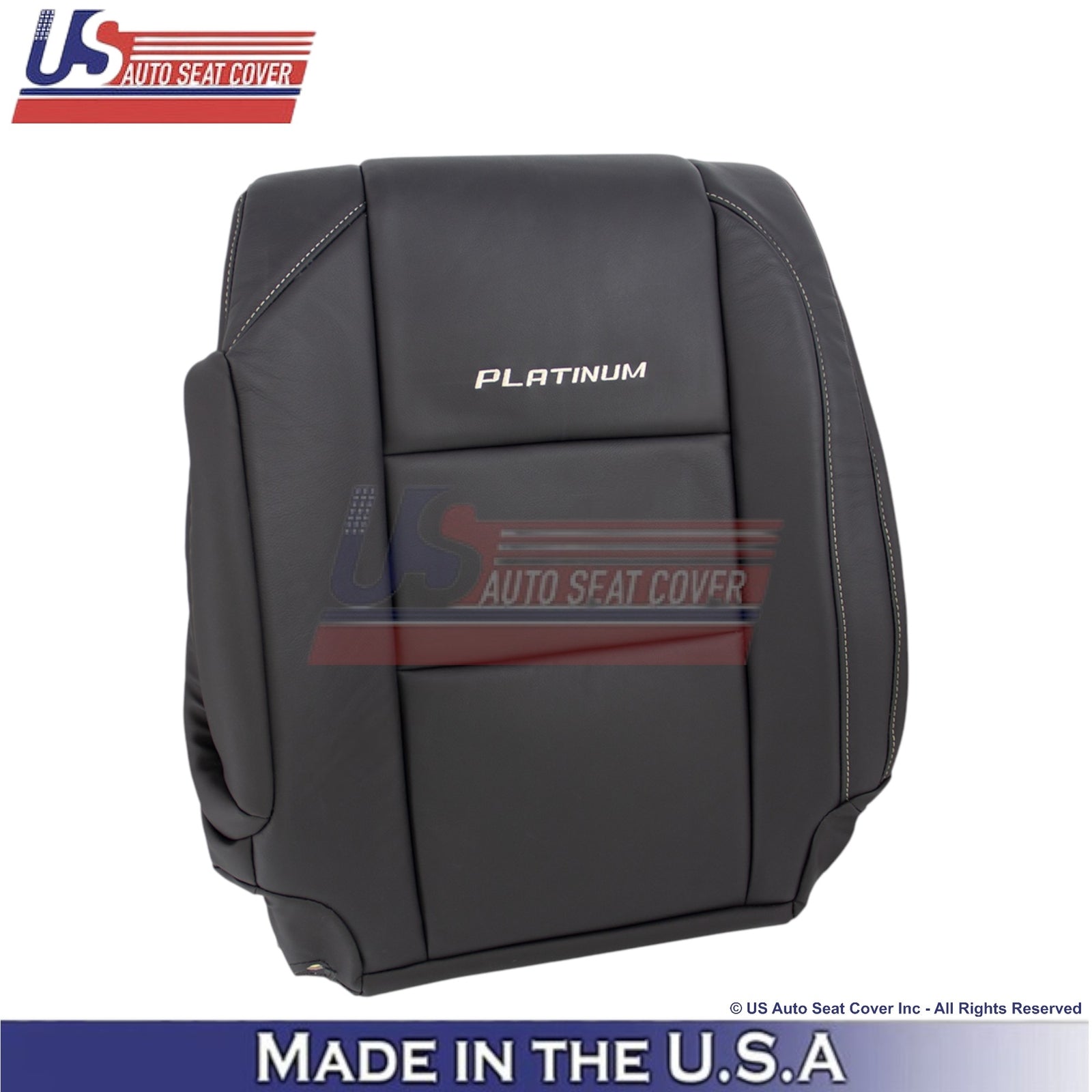 2010-2015 For Nissan Armada Platinum Genuine Leather Driver Covers Dark Charcoal