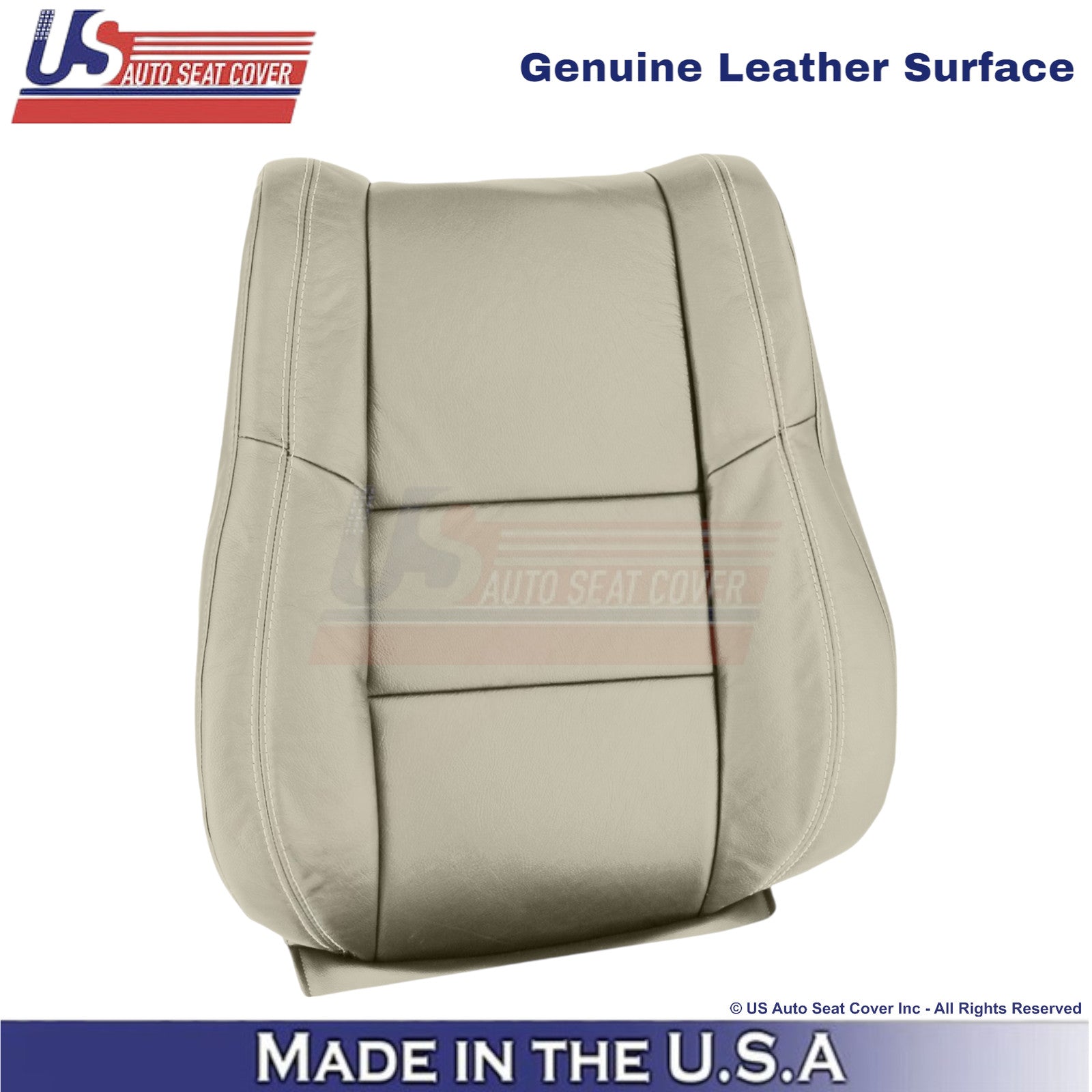 2011-2022 For Dodge Durango Genuine Leather Front Seat Covers Light Frost Beige