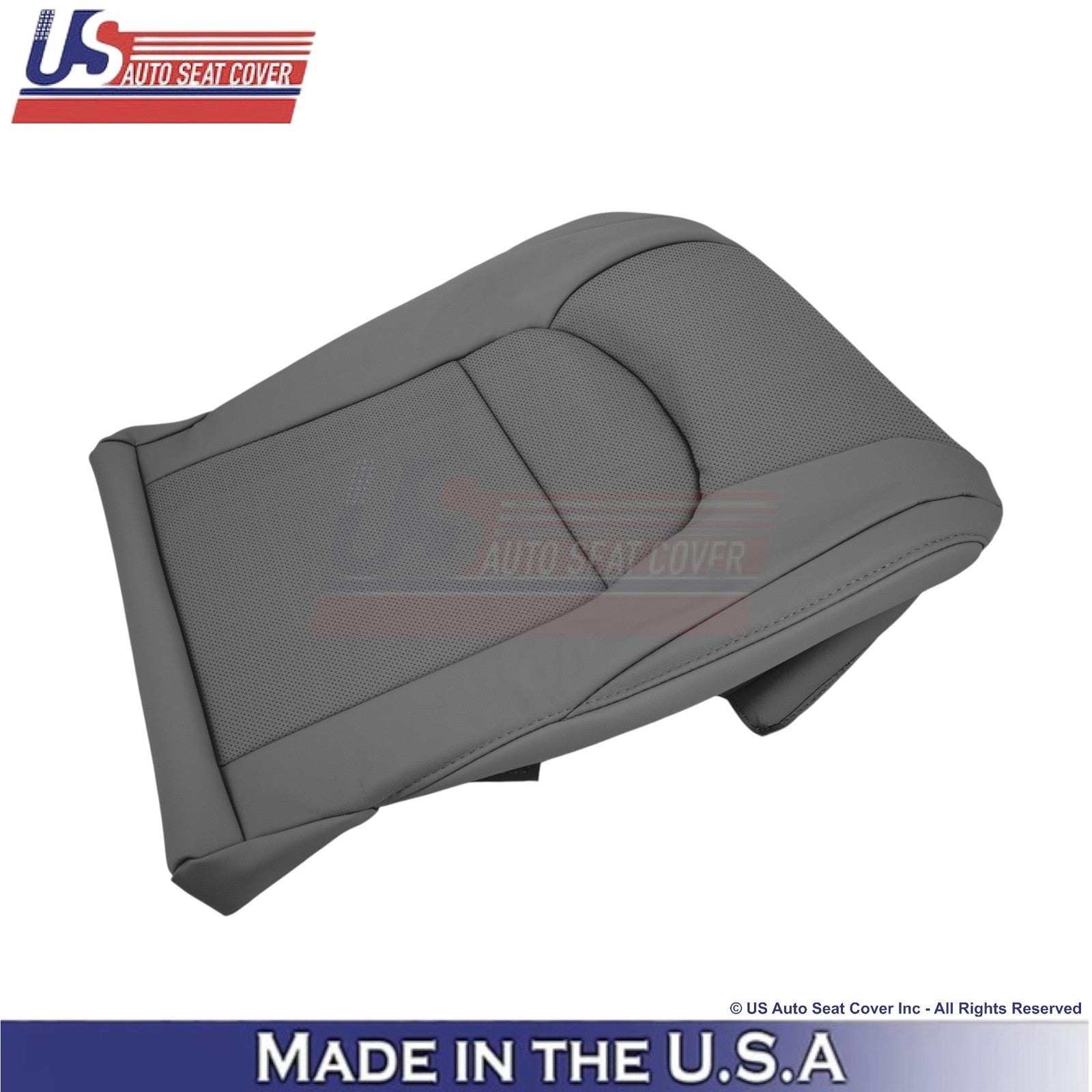 2008-2021 For Toyota Land Cruiser Leatherette Perf. Driver Bottom Cover Dk. Gray