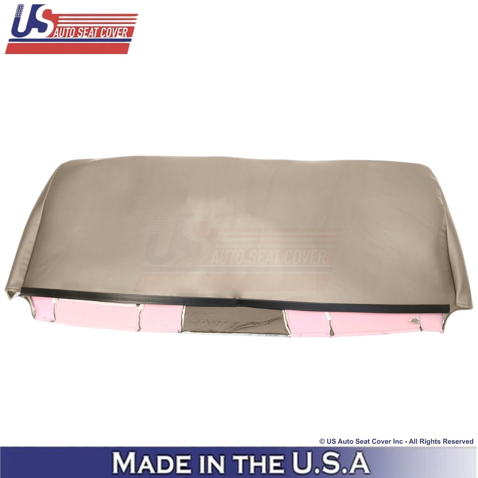 2002-2003 Fits Ford F250 F350 Lariat Leatherette Perf Rear Bottom Seat Cover Tan