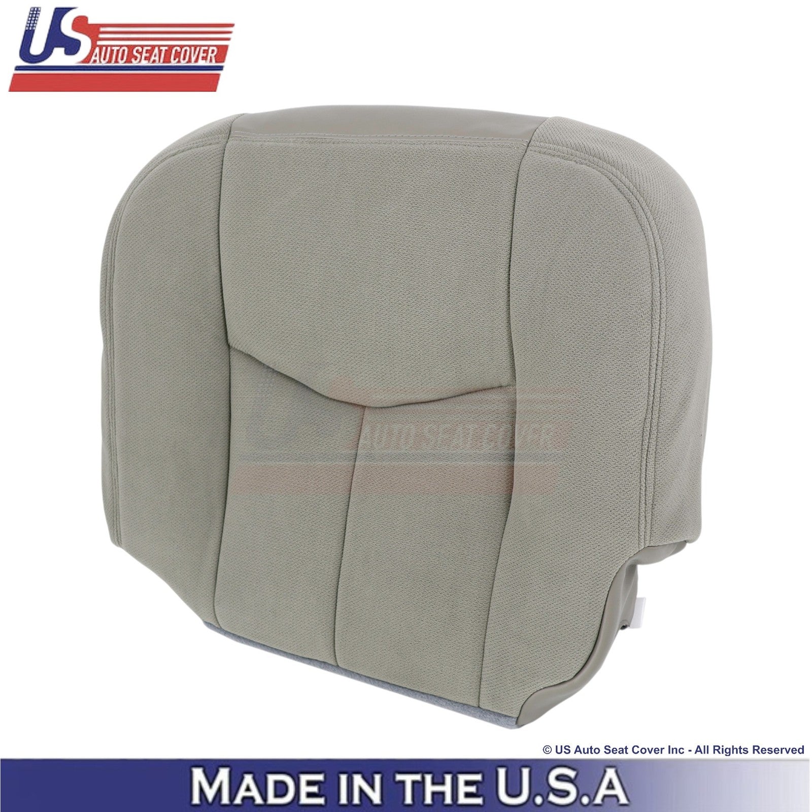 2003-2006 GMC Yukon SLE SLT Cloth Driver Bottom Replacement Seat Cover Gray