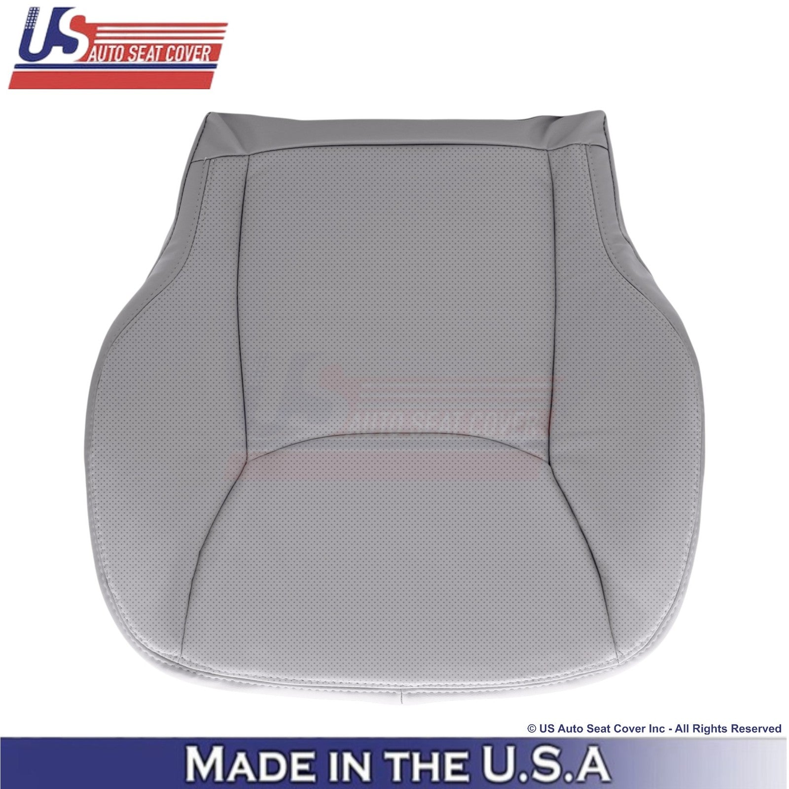 1999-2006 Fits Mercedes-Benz S-Class Leatherette Perf. Bottom Seat Covers Gray