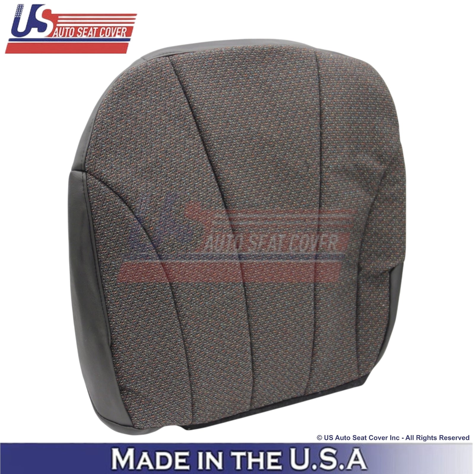 1999-2002 For Chevy Silverado 1500 2500 Cloth Front Bottom Seat Covers Dark Gray