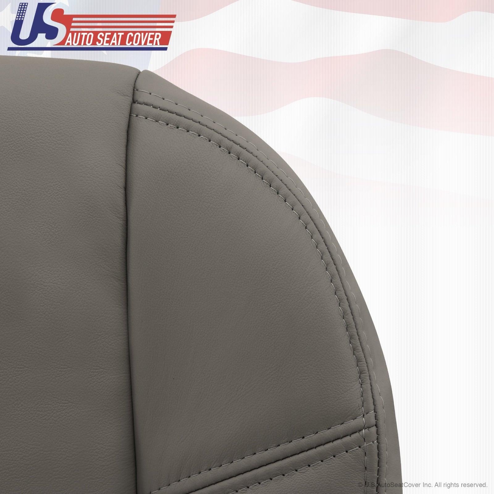 2007 to 2014 GMC Sierra HD WT Work Truck Driver Bottom Vinyl Seat Cover Med Gray