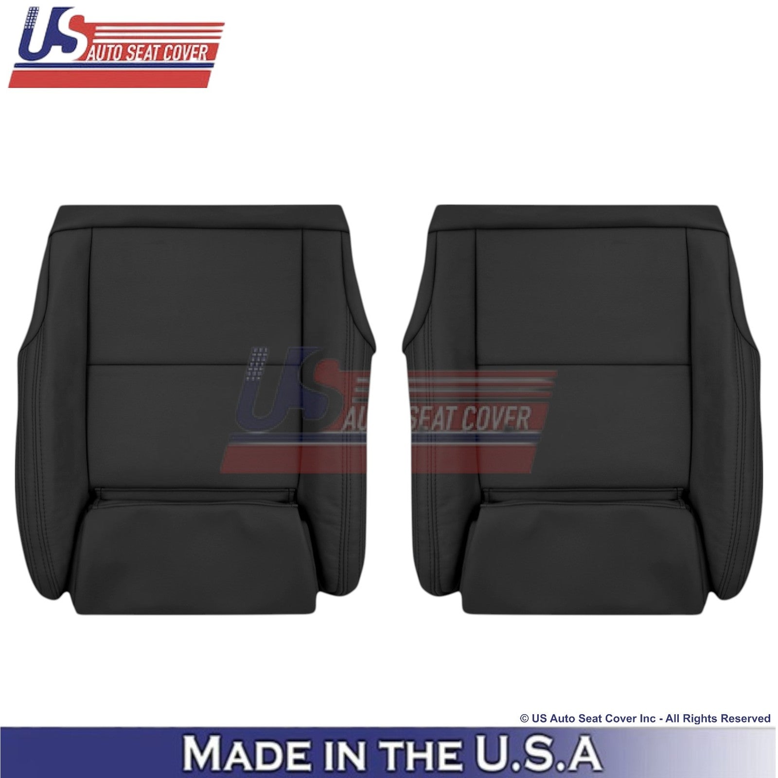 2016-2019 Fits Mercedes Benz CLA250 Front Bottom Leatherette Seat Covers Black