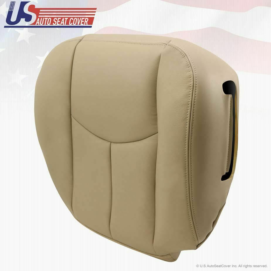 Passenger Bottom Seat Cover Light Tan power cut 2003 - 2006 Chevy Tahoe Suburban