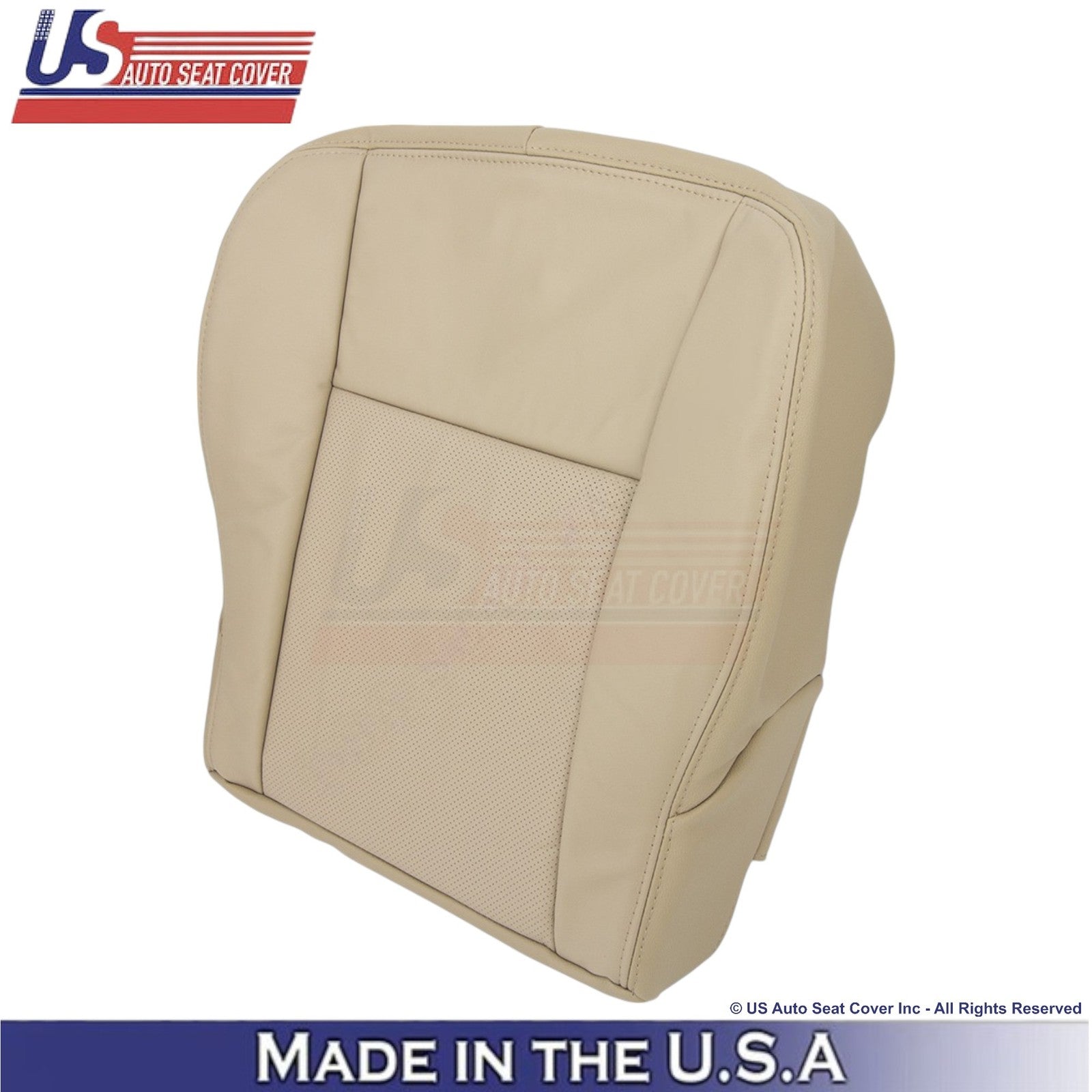 2003-2007 Fits Cadillac CTS Leather Front OEM Replacement Seat Covers Tan
