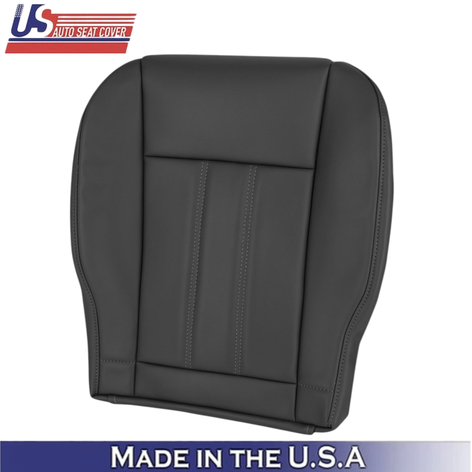 2008-2016 For Chrysler Town & Country Leatherette Driver Side Seat Covers Black