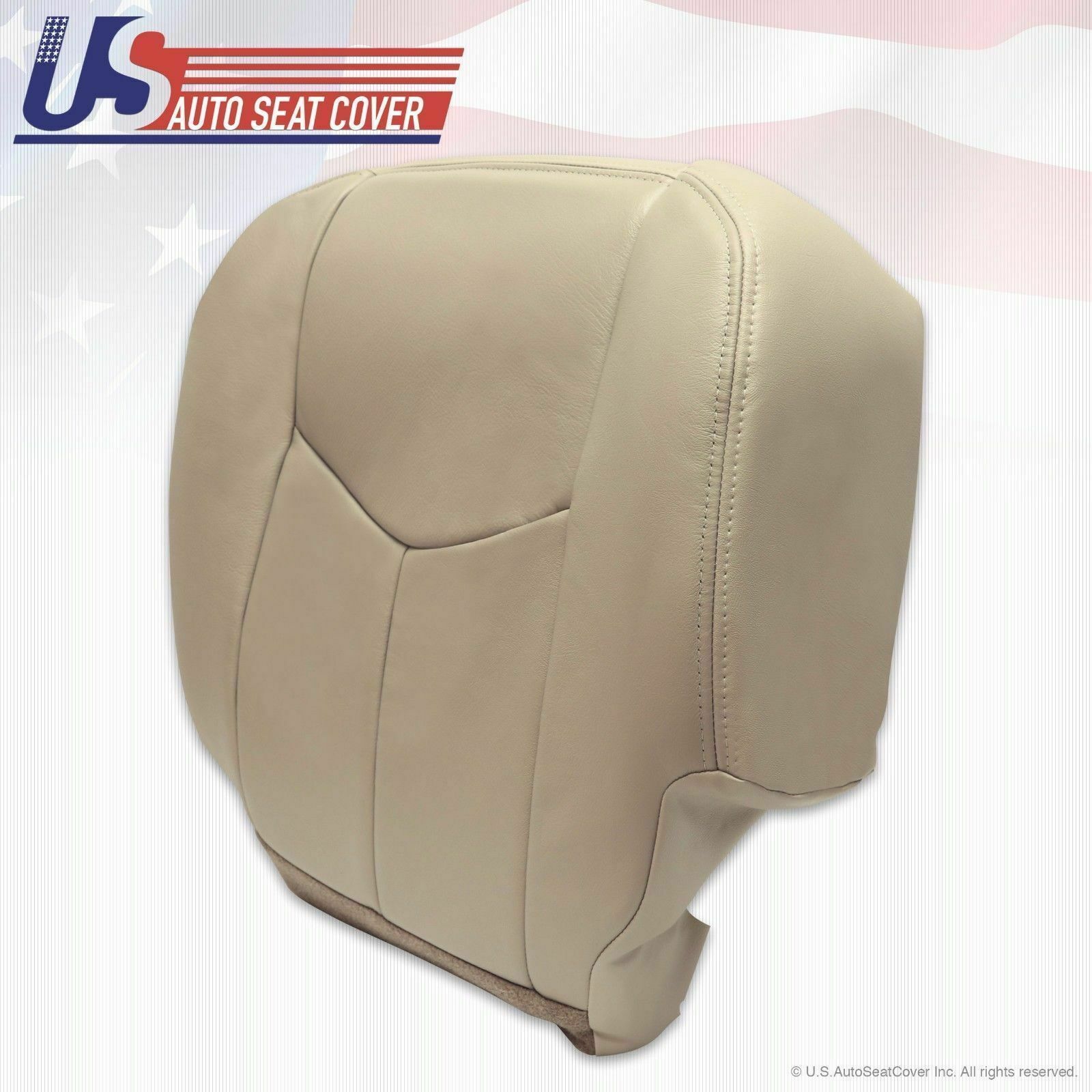03 To 06 Tahoe Suburban Yukon Driver & passenger Bottom Leather Seat Covers Tan
