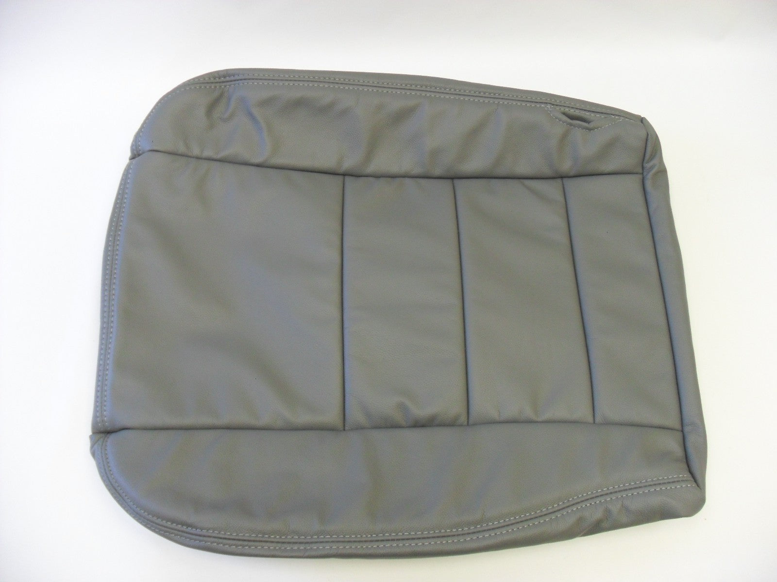 2002 to 2007 Ford F350 Lariat Driver & Passenger Bottom Leather Seat Covers Gray