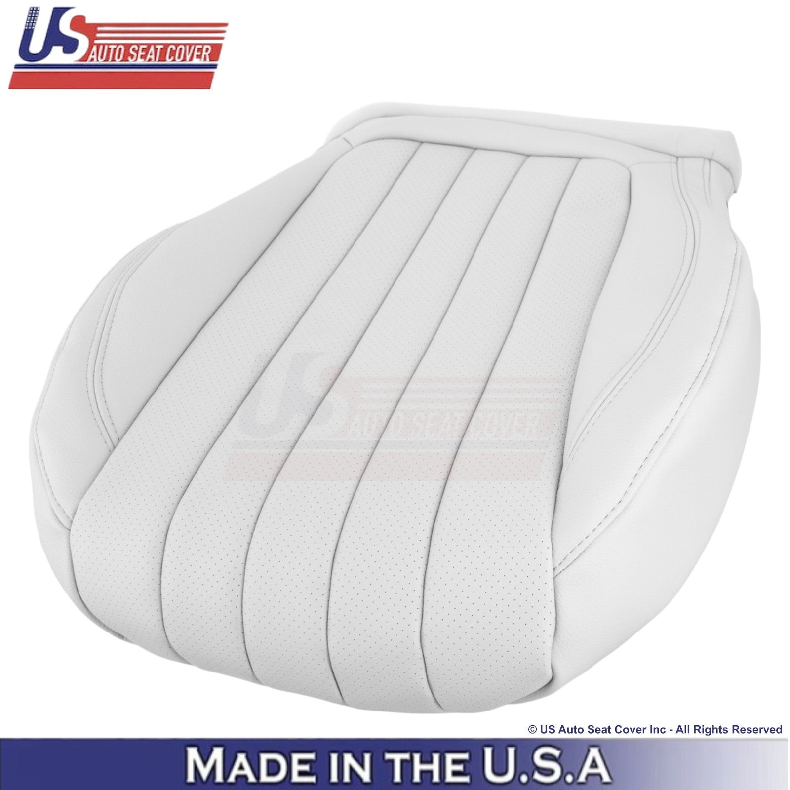 2019-2023 Fits Mercedes Benz E-Class Genuine Leather Front Driver Covers White